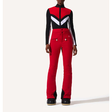 Aurora High Waist Flare Pant in Red - London Ski Co.