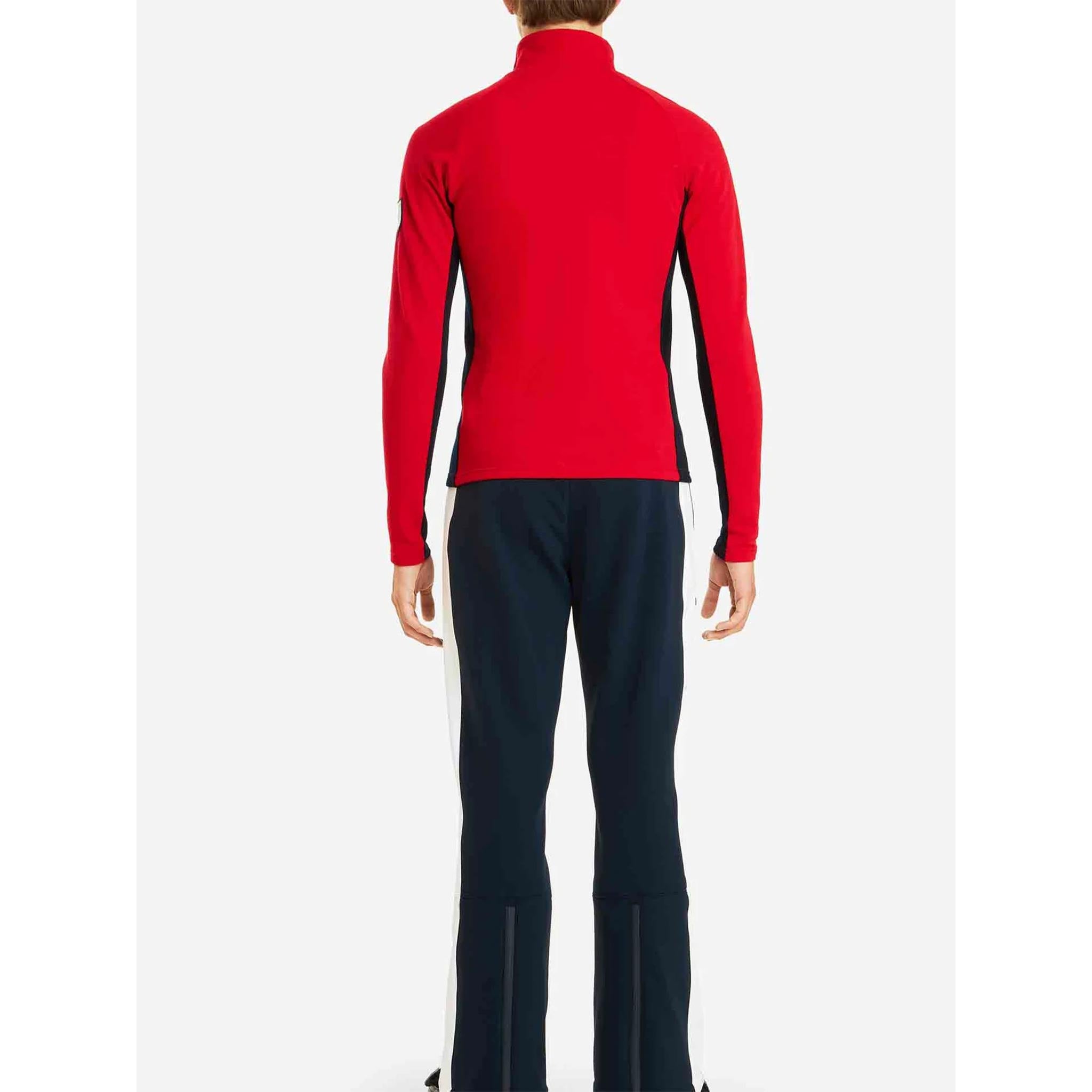 Voss Zipup Sweater in Red