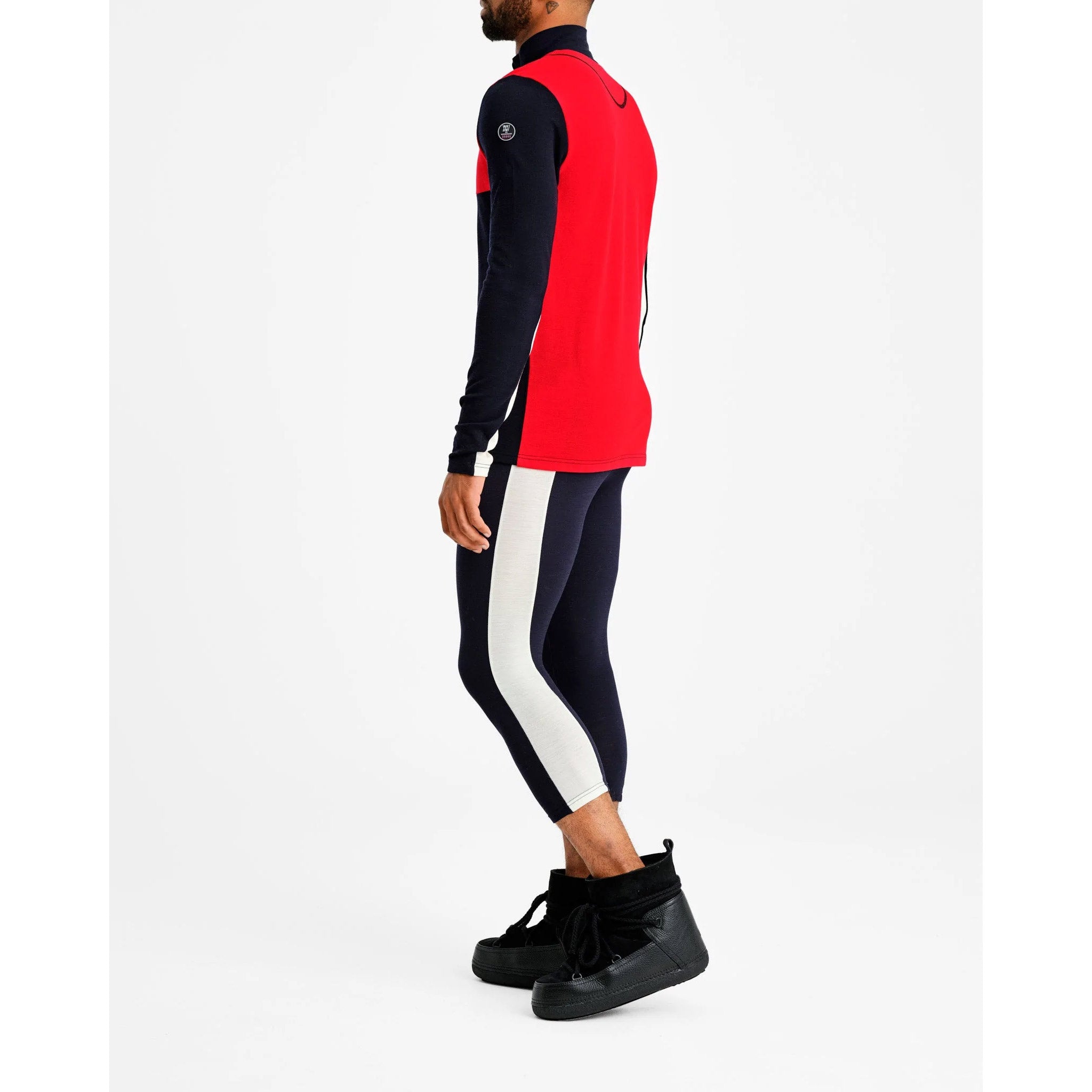 Tryvann Sweater in Navy/Red
