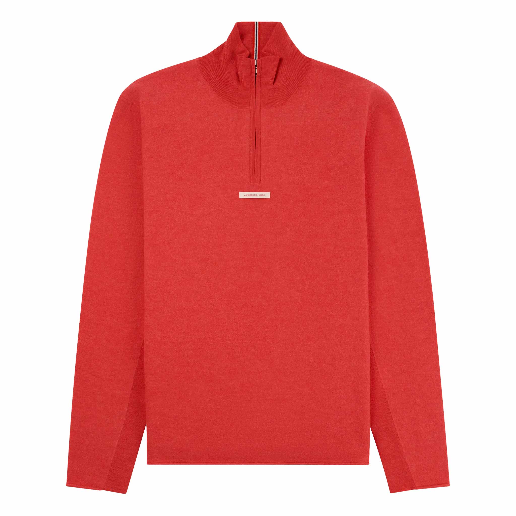 Boiled Half Zip in Weathered Red