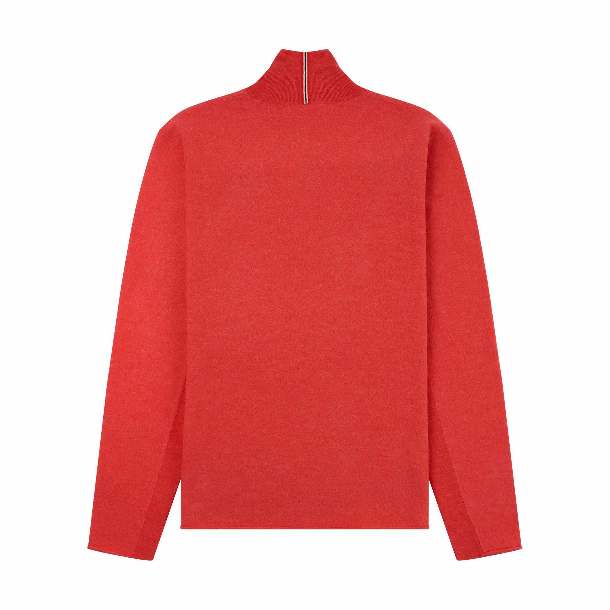 Boiled Half Zip in Weathered Red