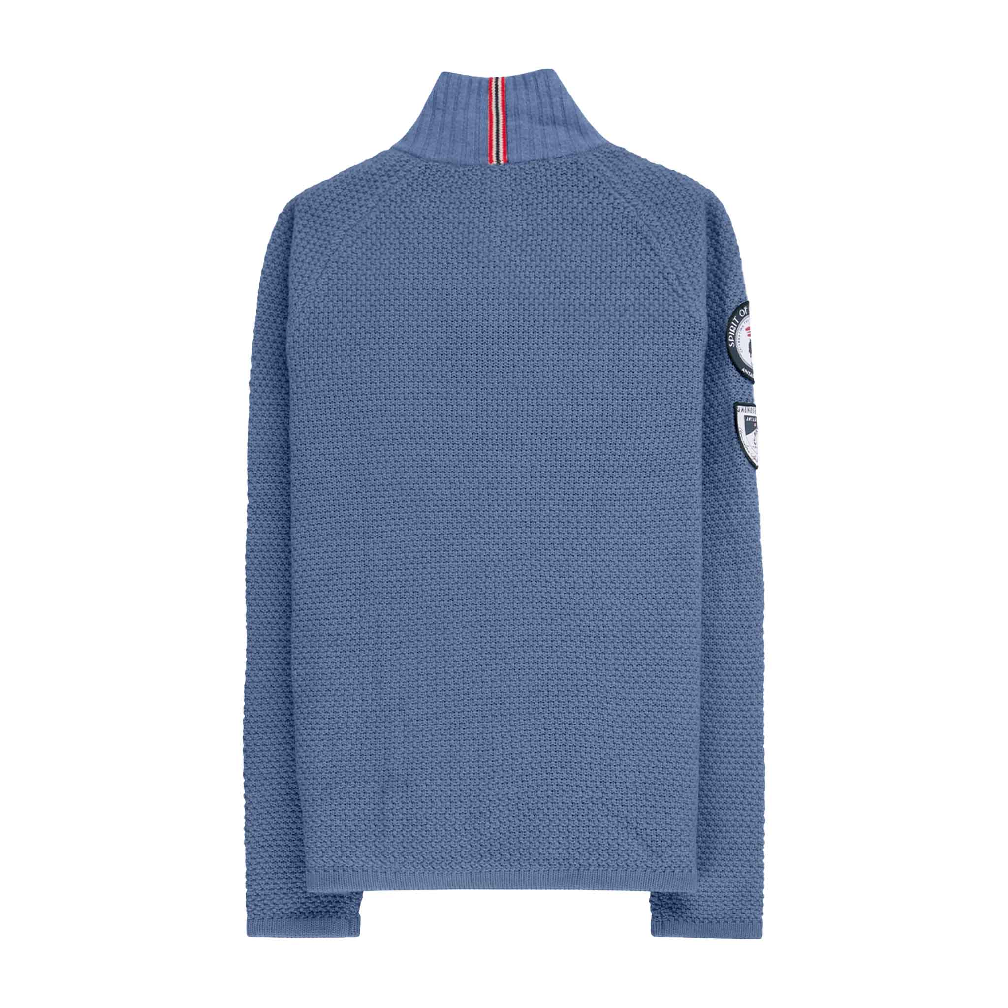 Boiled Ski Flag Sweater in Denim Blue