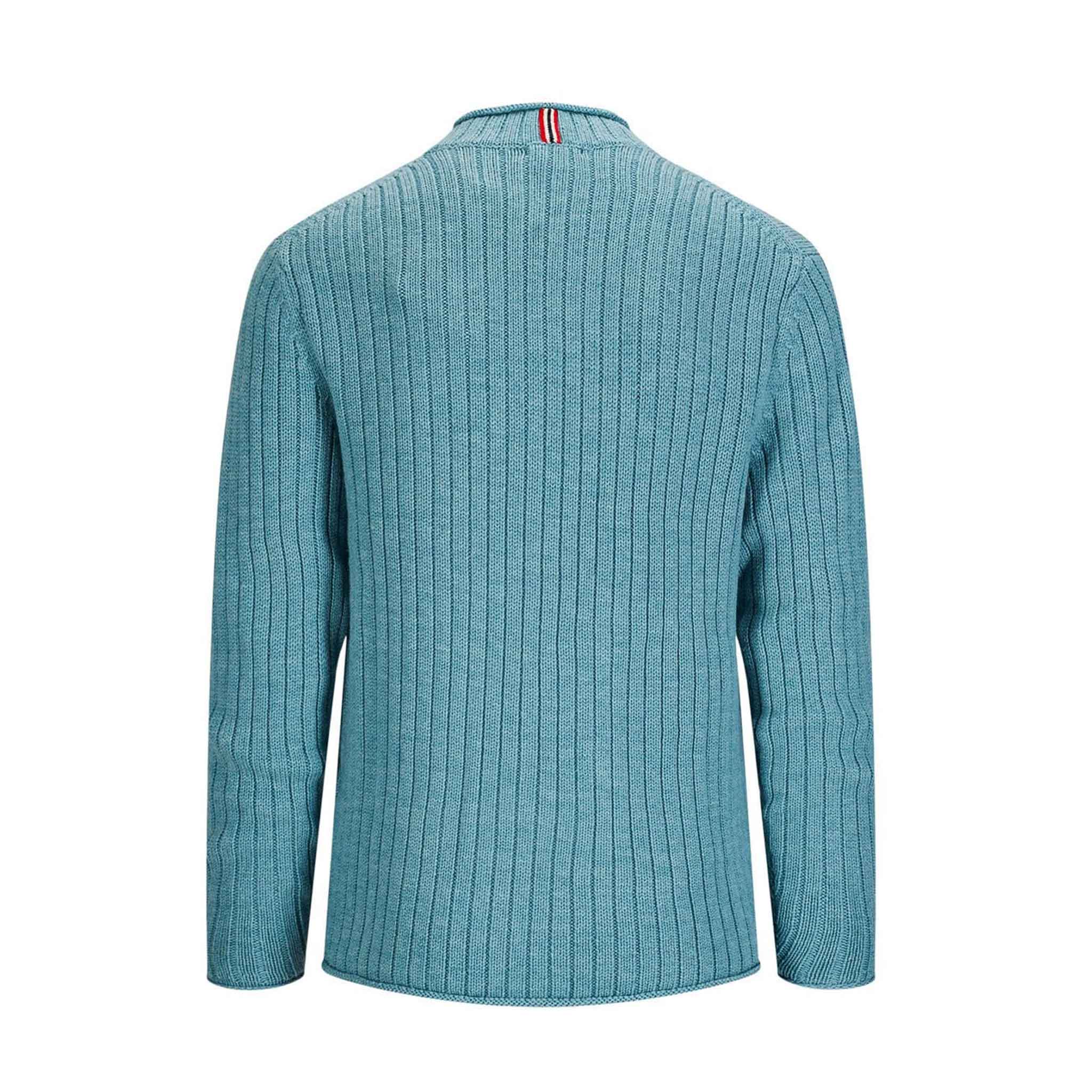 Roald Roll Neck in Arctic Blue