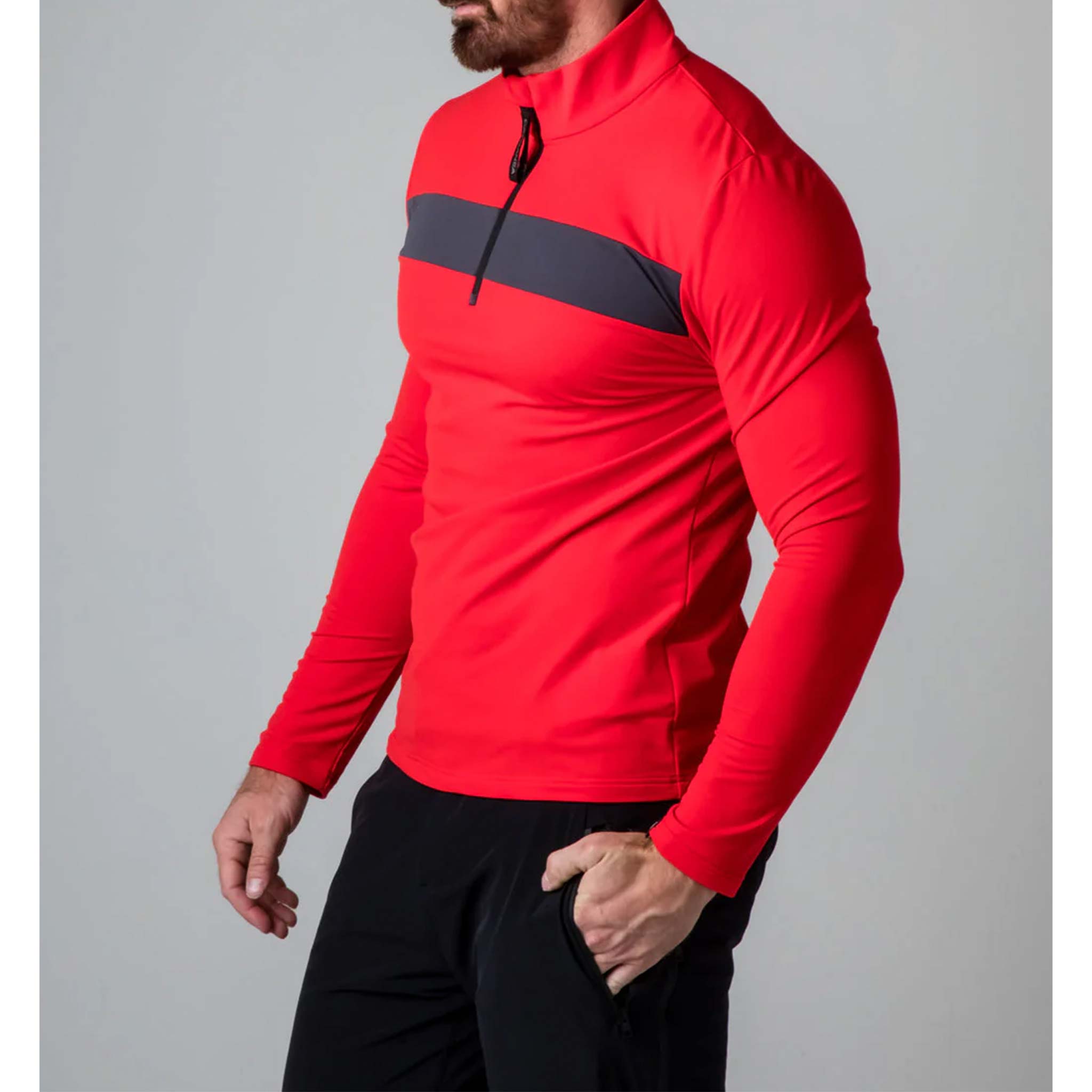 Rothorn Half Zip in Red