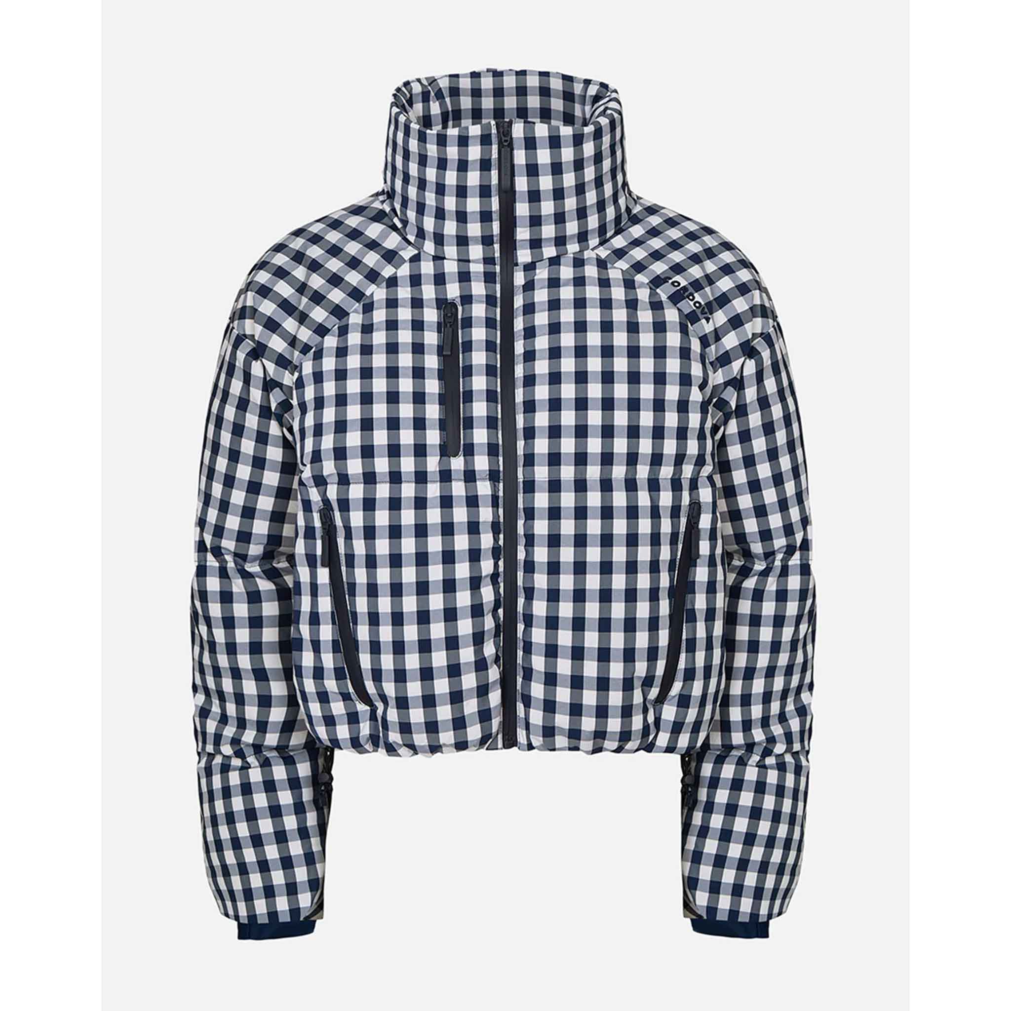 Cortina Ski Jacket in Indigo Gingham