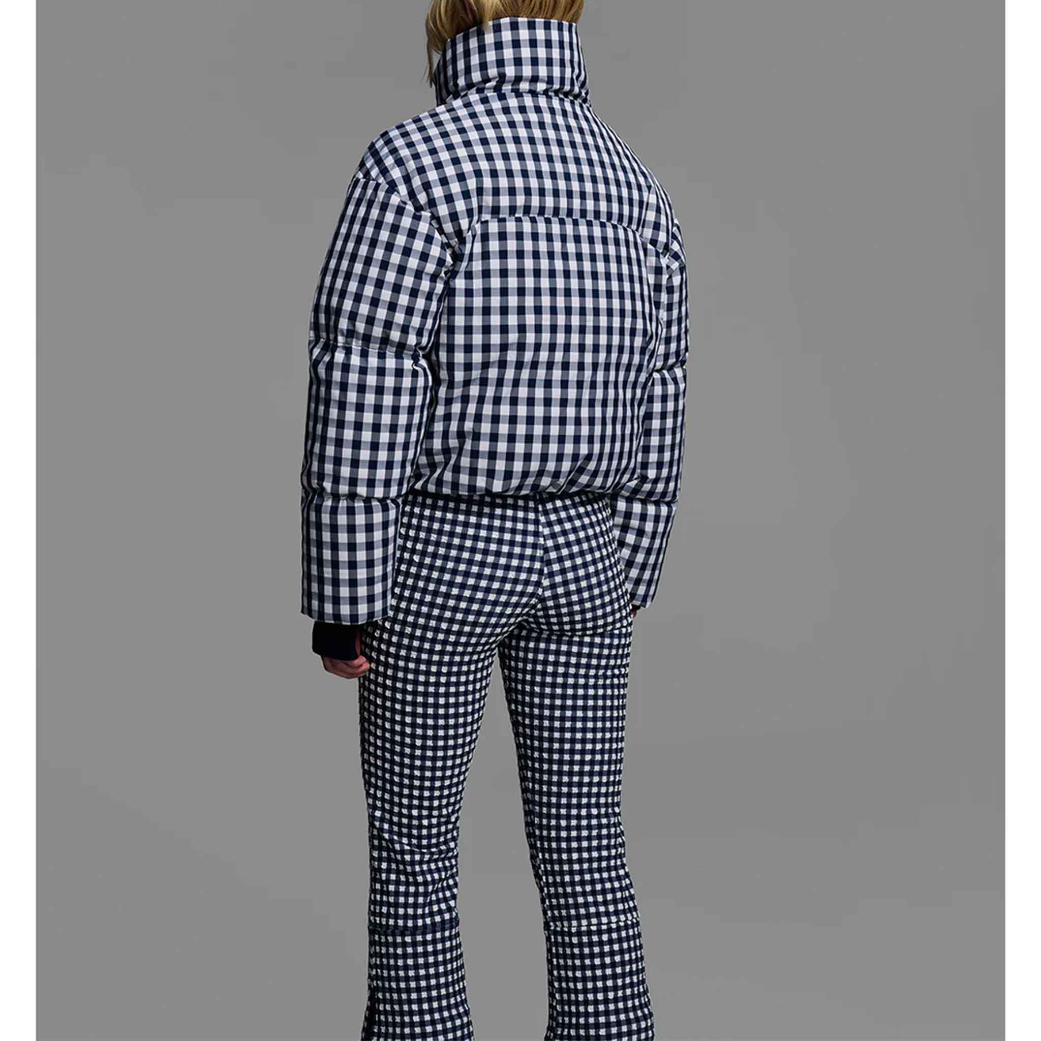 Cortina Ski Jacket in Indigo Gingham