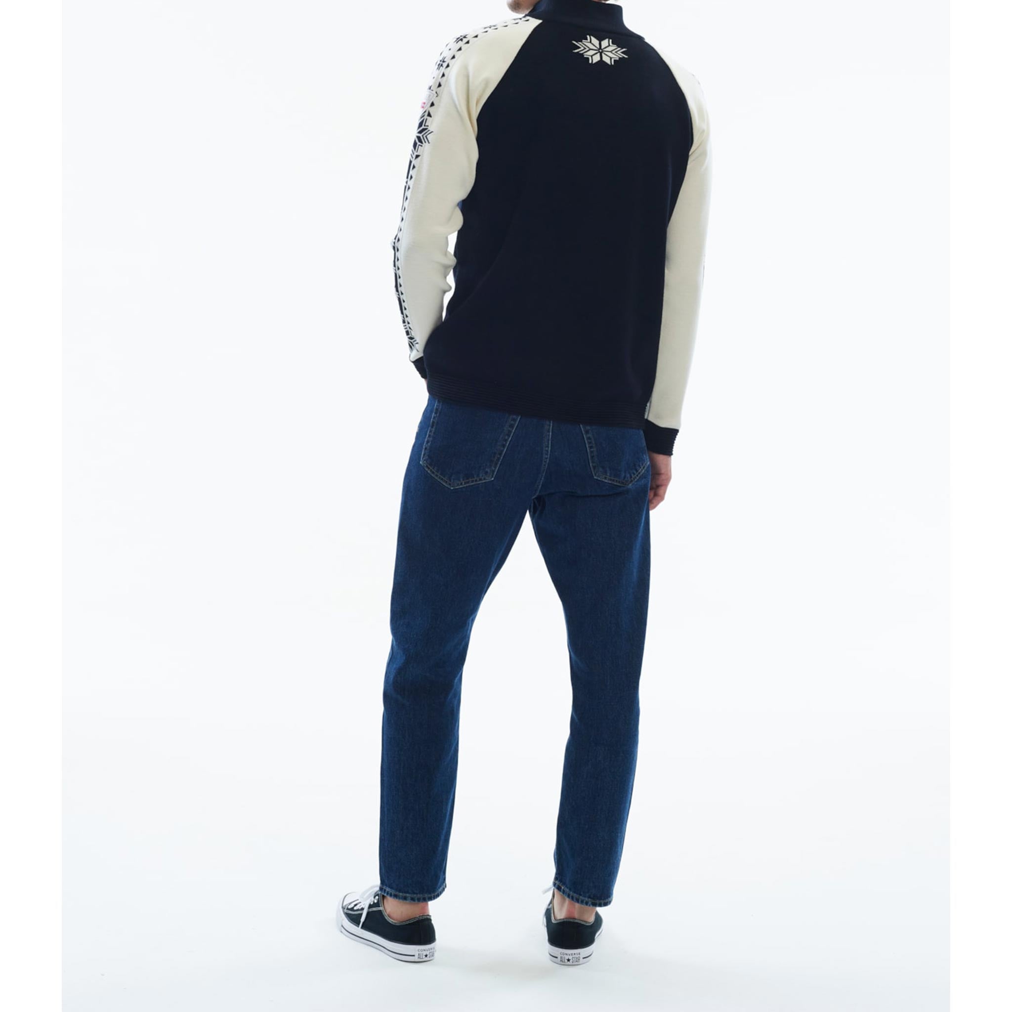 Geilo Sweater in Black/Off White