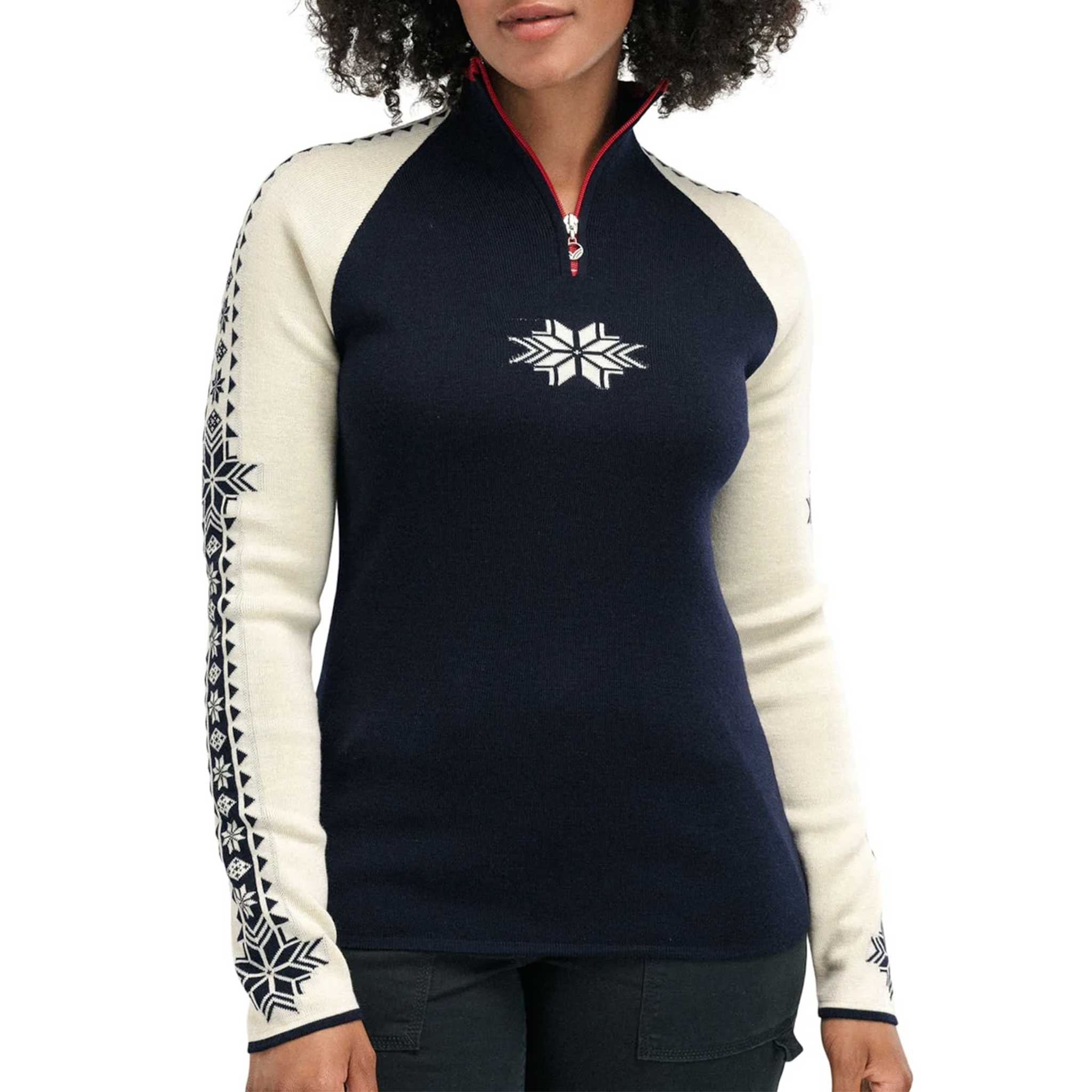 Geilo Sweater in Navy/Off White