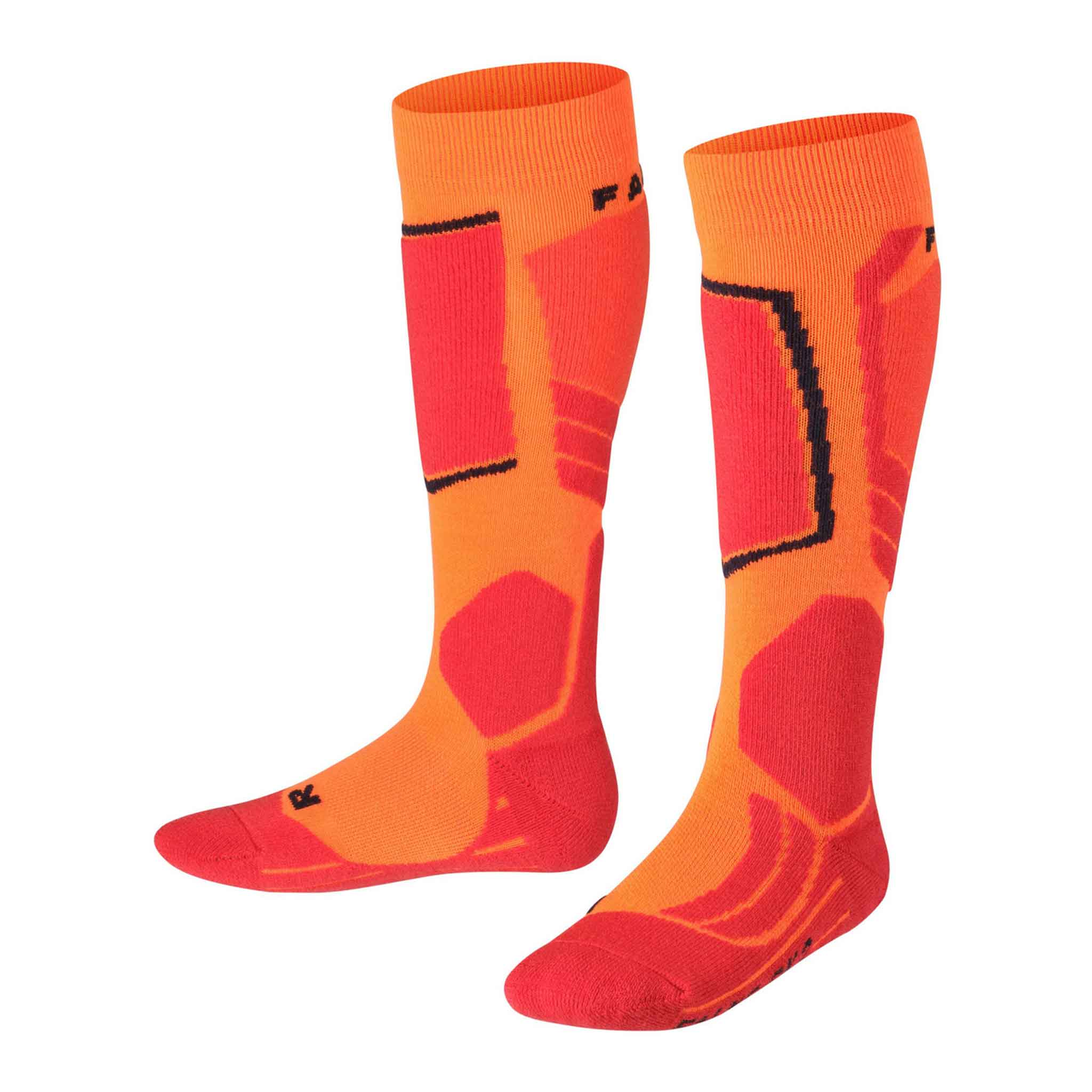 SK2 Kids Ski Socks in Flash Orange