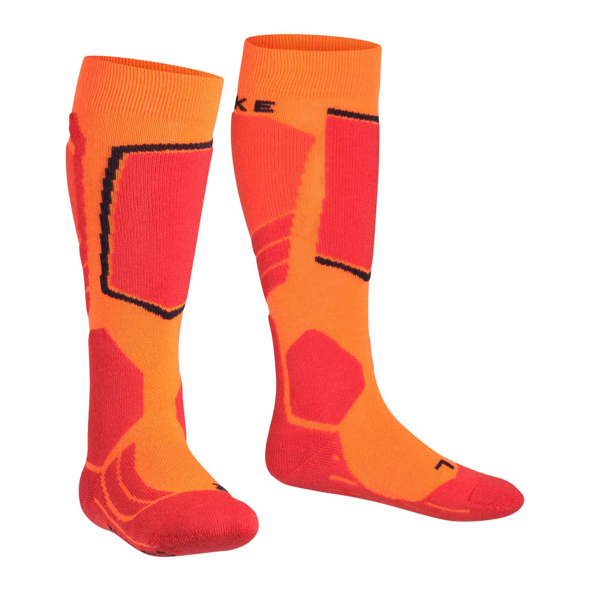 SK2 Kids Ski Socks in Flash Orange