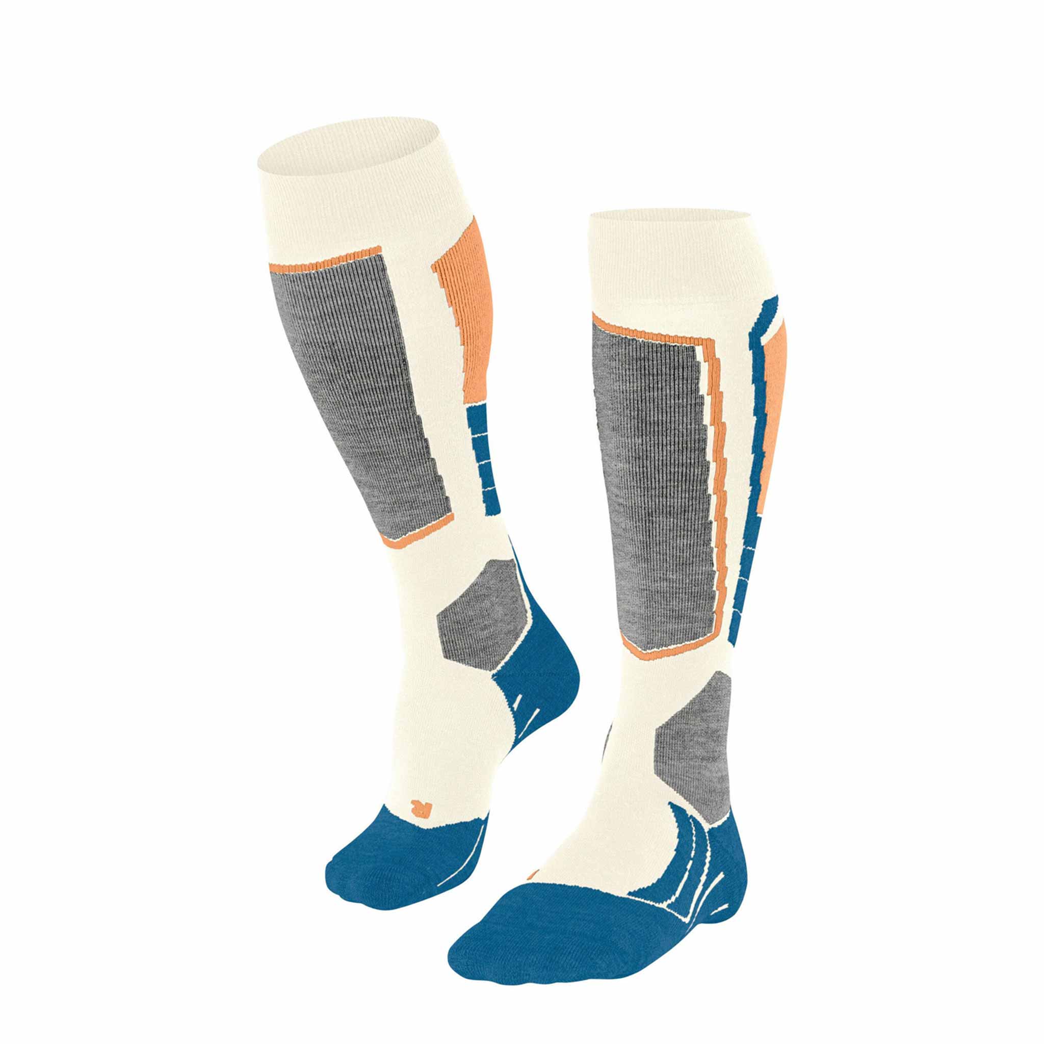 SK2 Women’s Ski Socks in Off White/Candy
