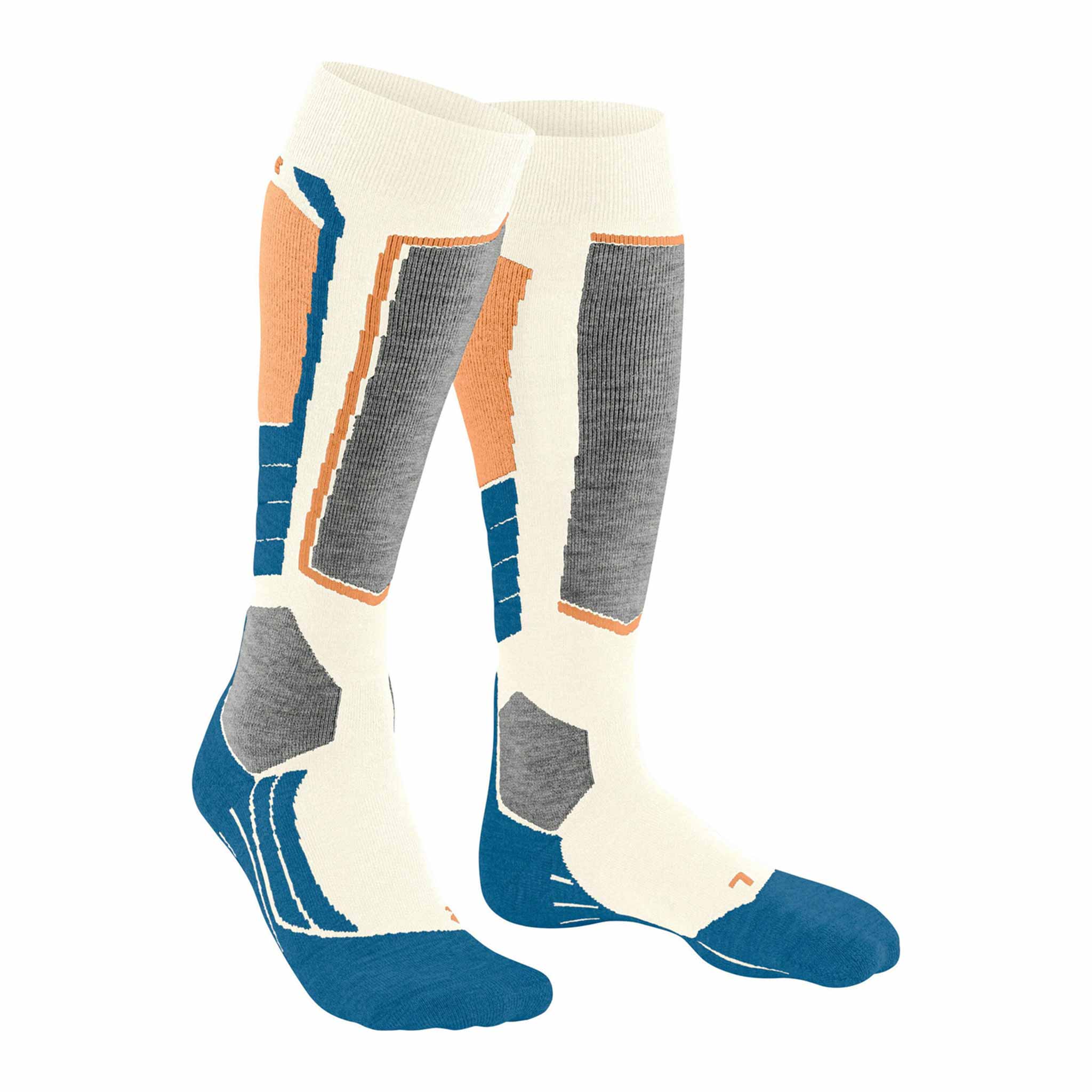 SK2 Women’s Ski Socks in Off White/Candy