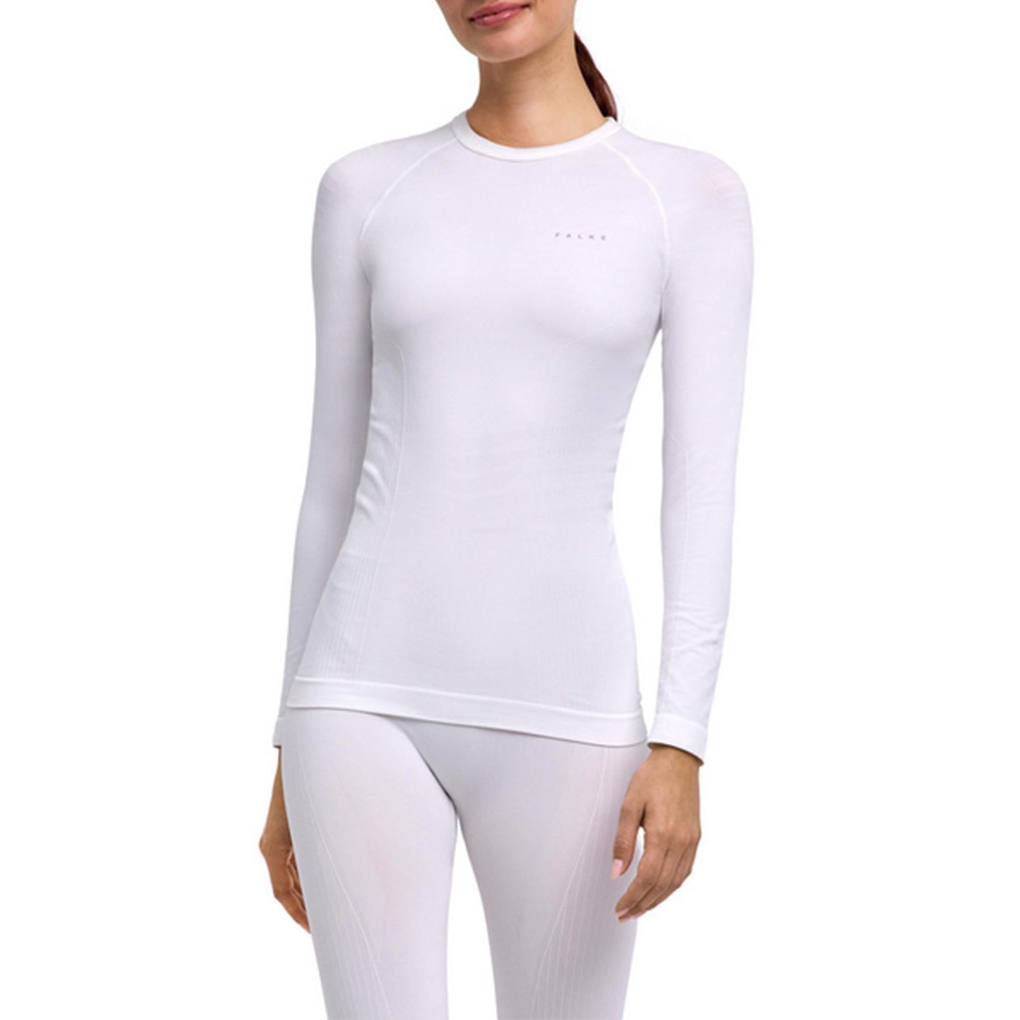 Tight Fit Baselayer Crewe in White