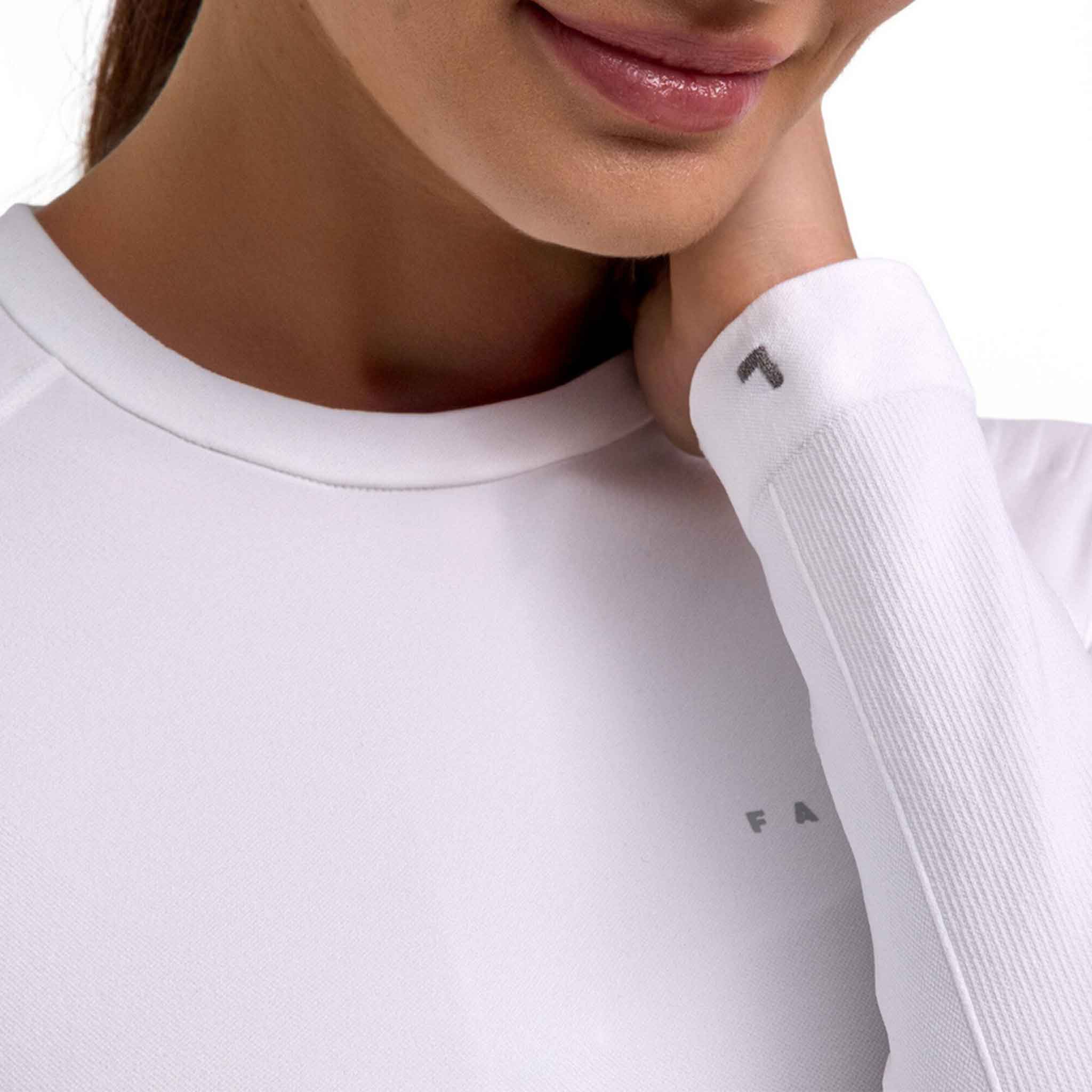 Tight Fit Baselayer Crewe in White
