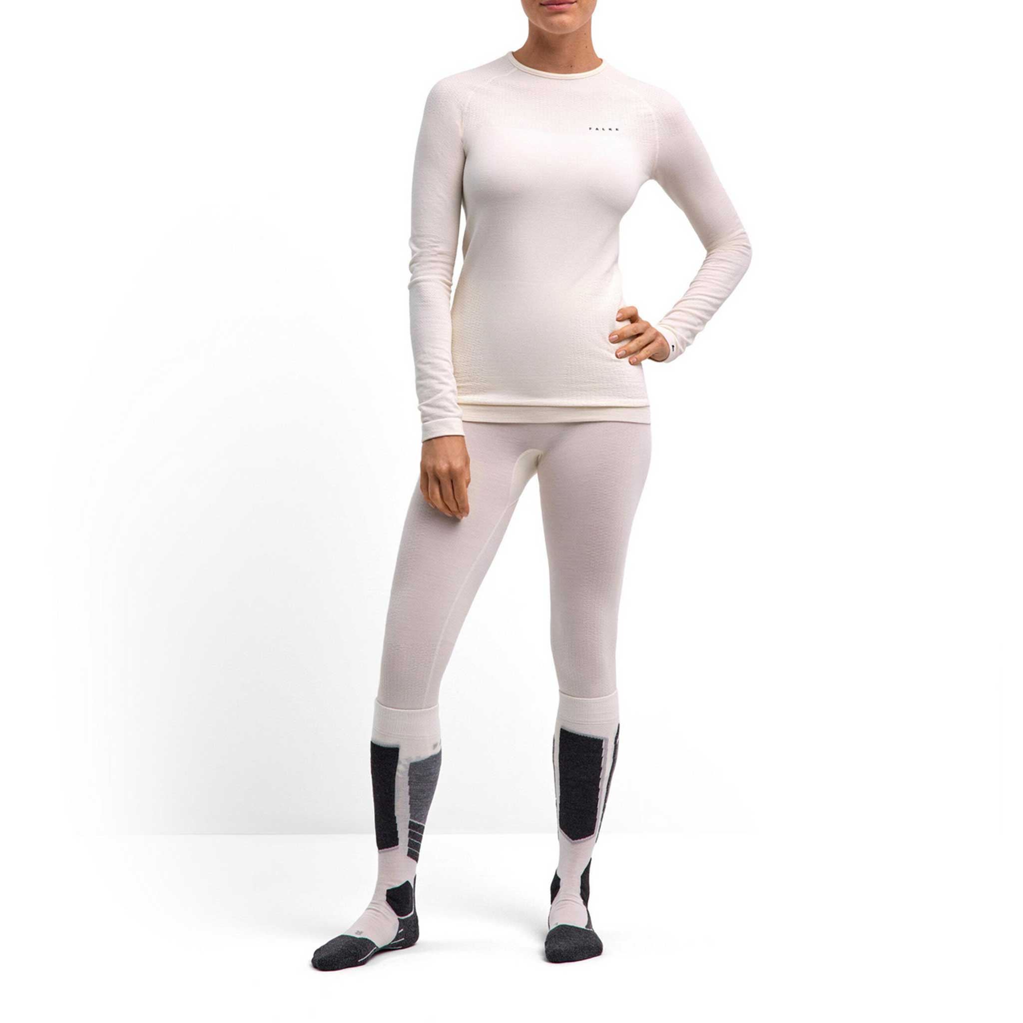 Wool Baselayer Crewe in Off White