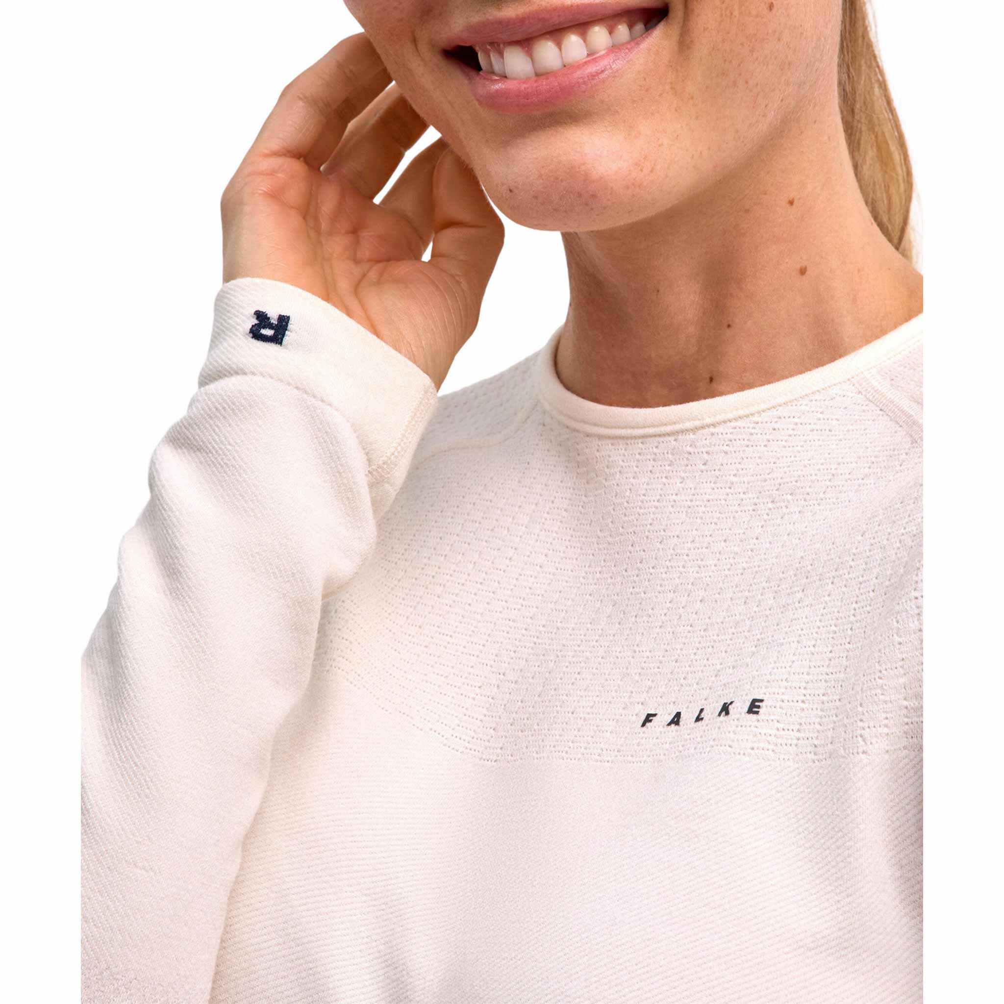 Wool Baselayer Crewe in Off White