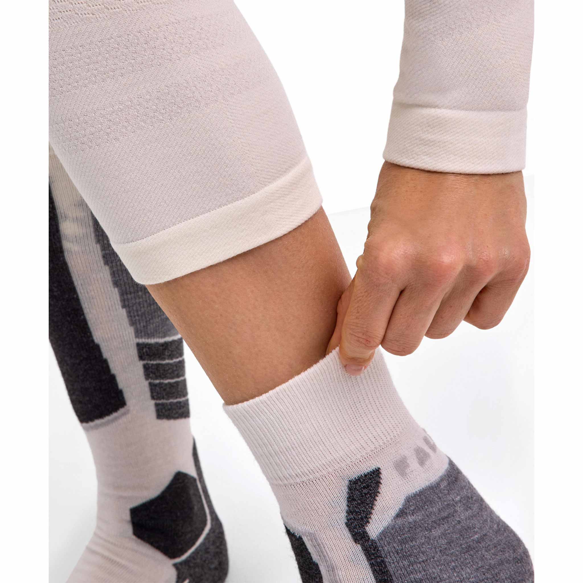 Wool 3/4 Leggings in Off White