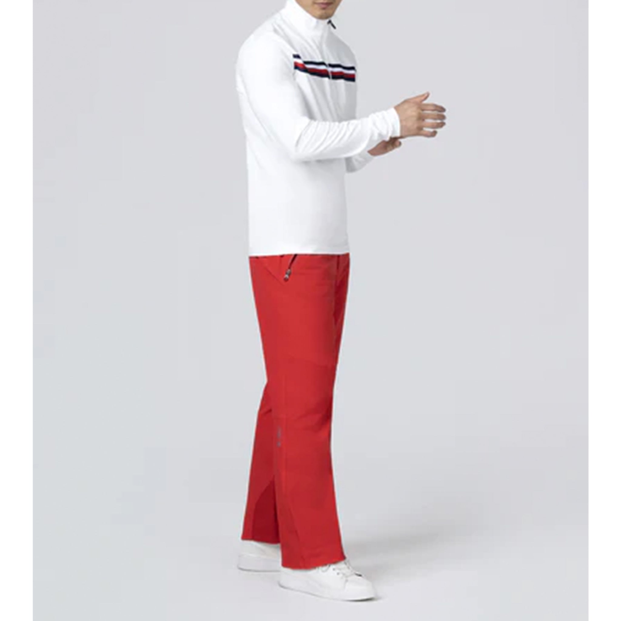 Downhill Half Zip in White