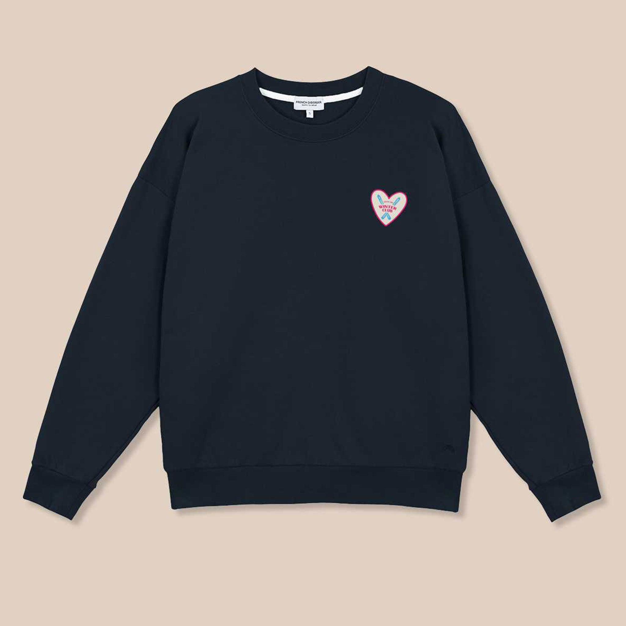 Ski Patch Sweater in Navy