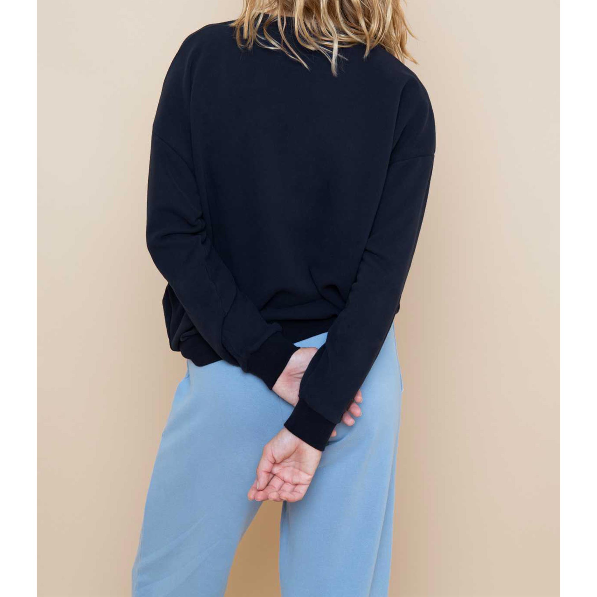 Ski Patch Sweater in Navy