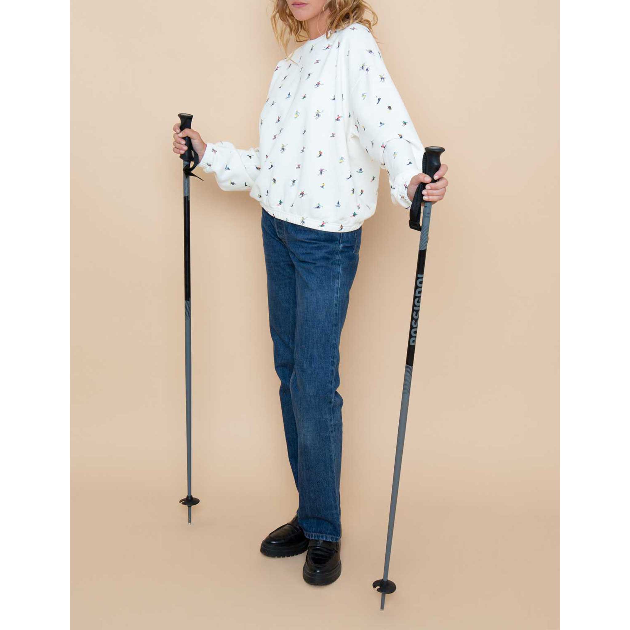 Skieurs Sweater in Cream