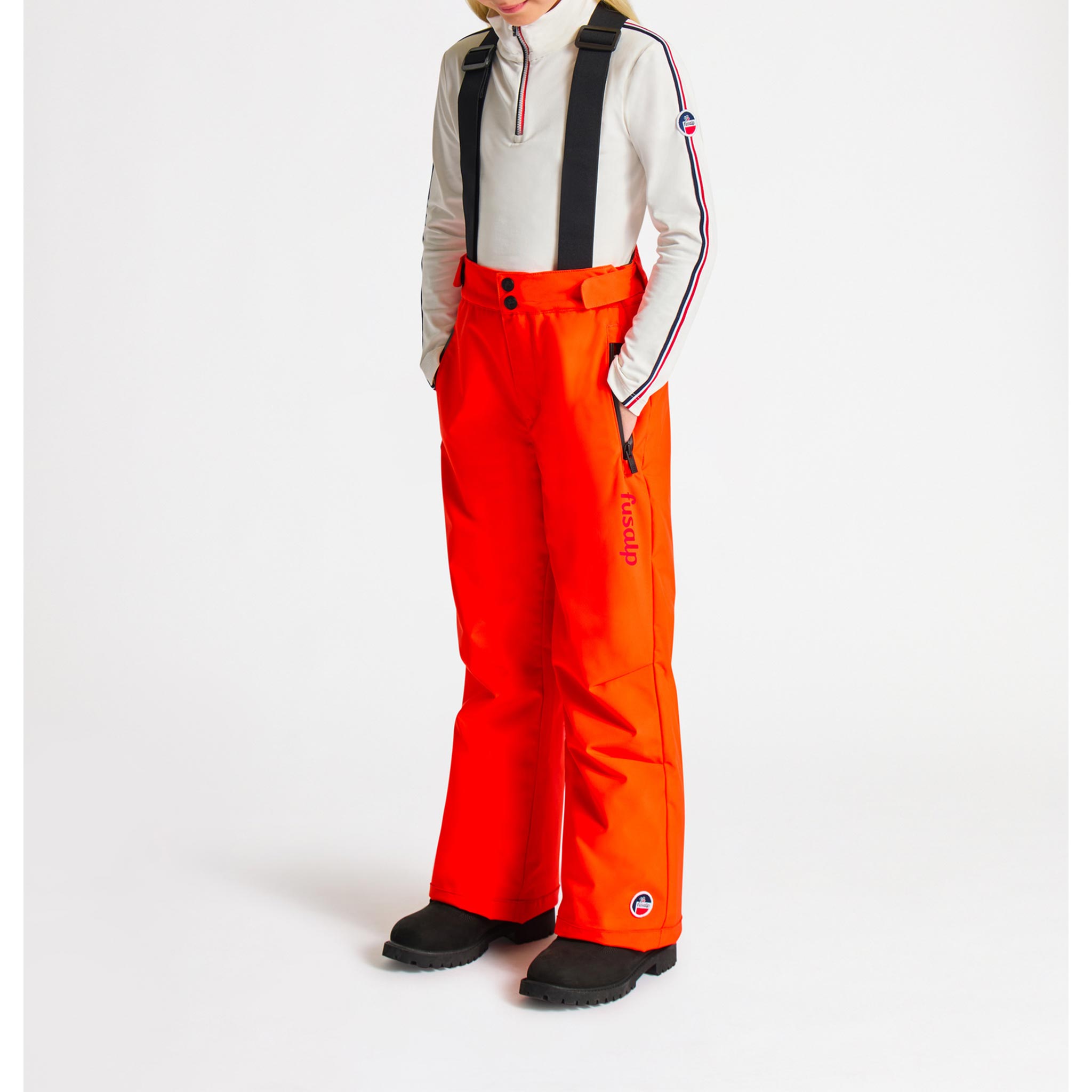 Atlas Kids Ski Pants in Racing Red