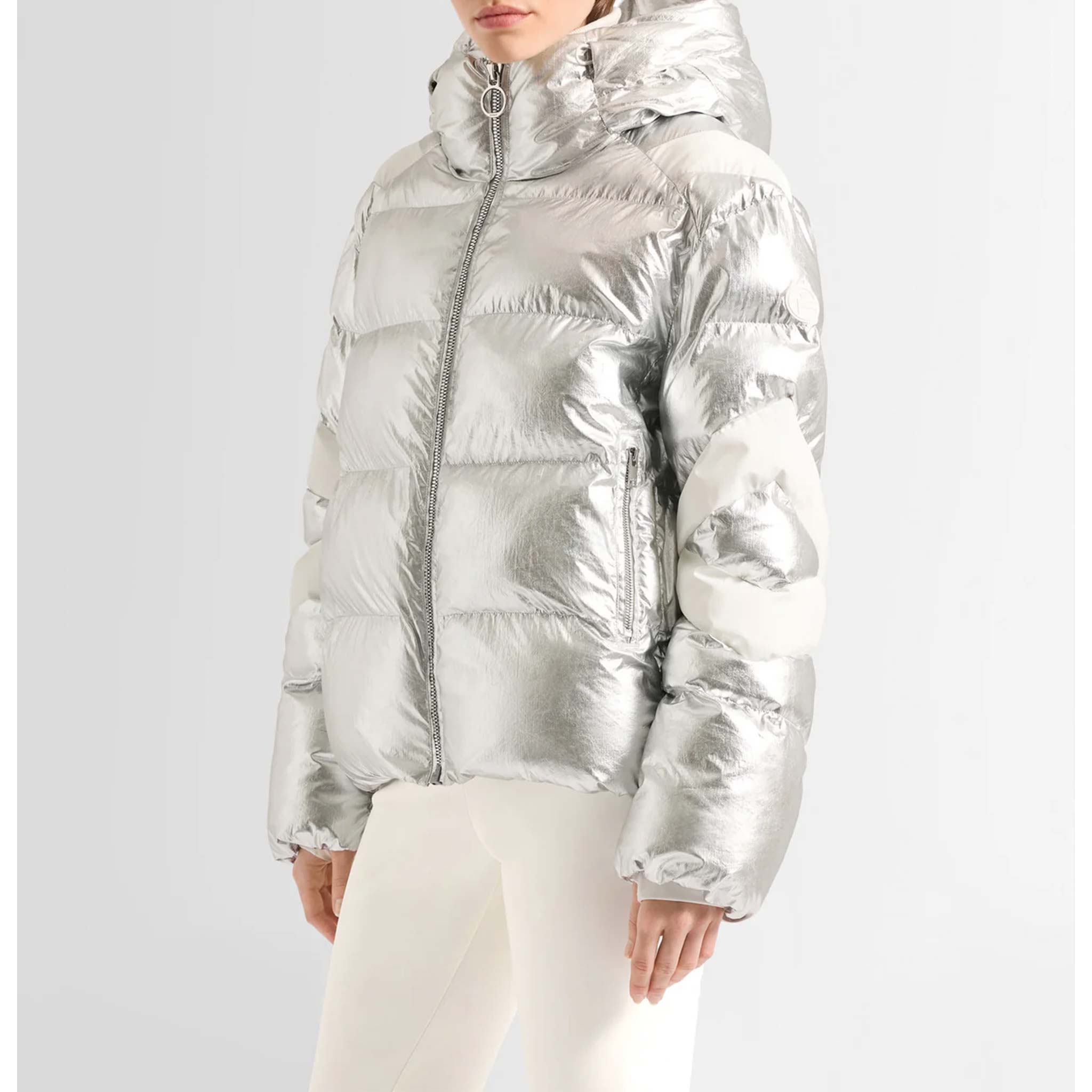 Charloy Ski Jacket in Metallic Silver