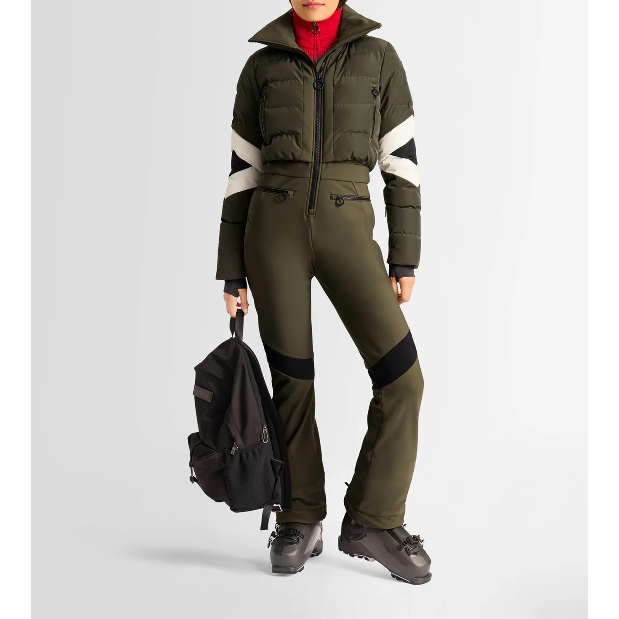 Clarisse Ski Suit in Moss Green