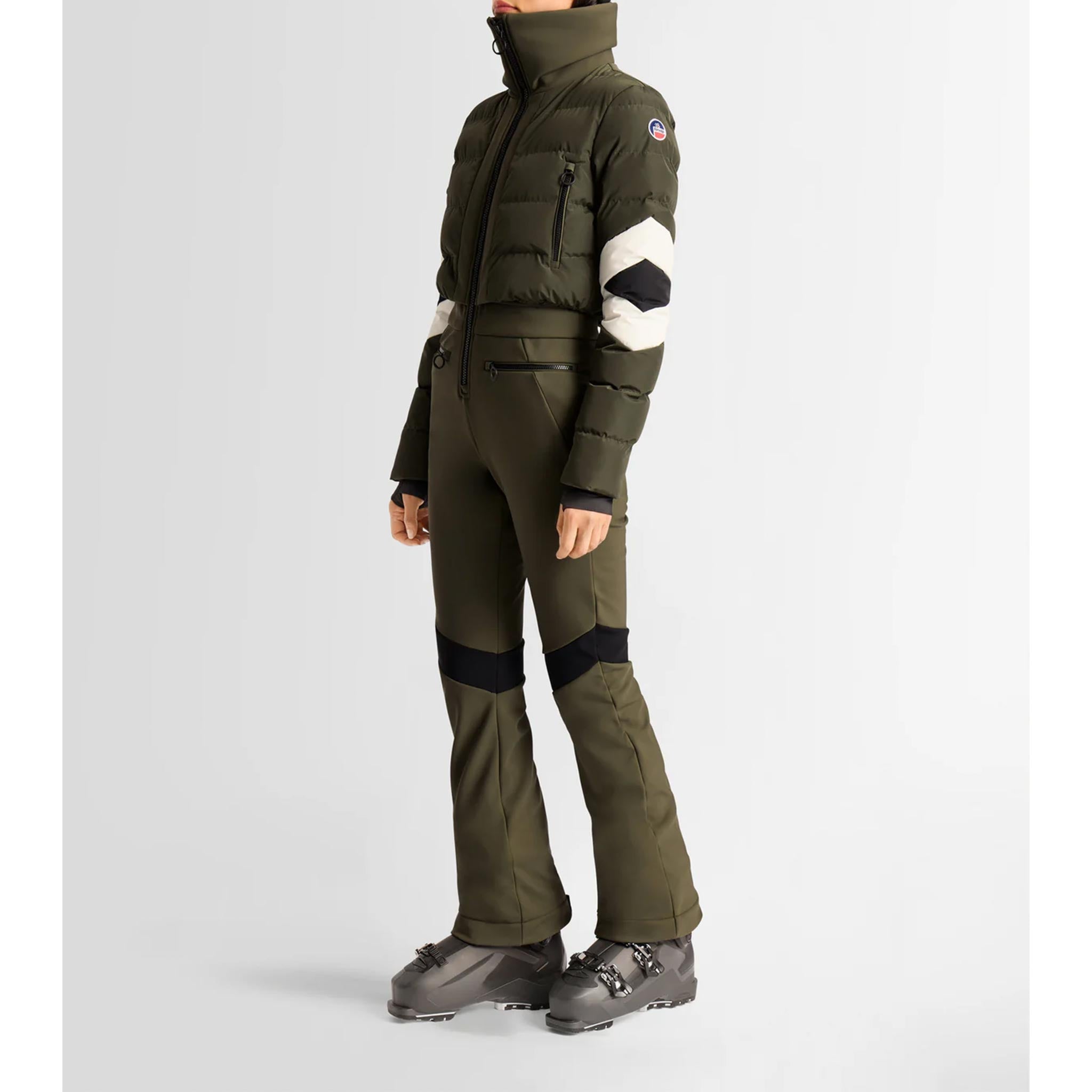 Clarisse Ski Suit in Moss Green