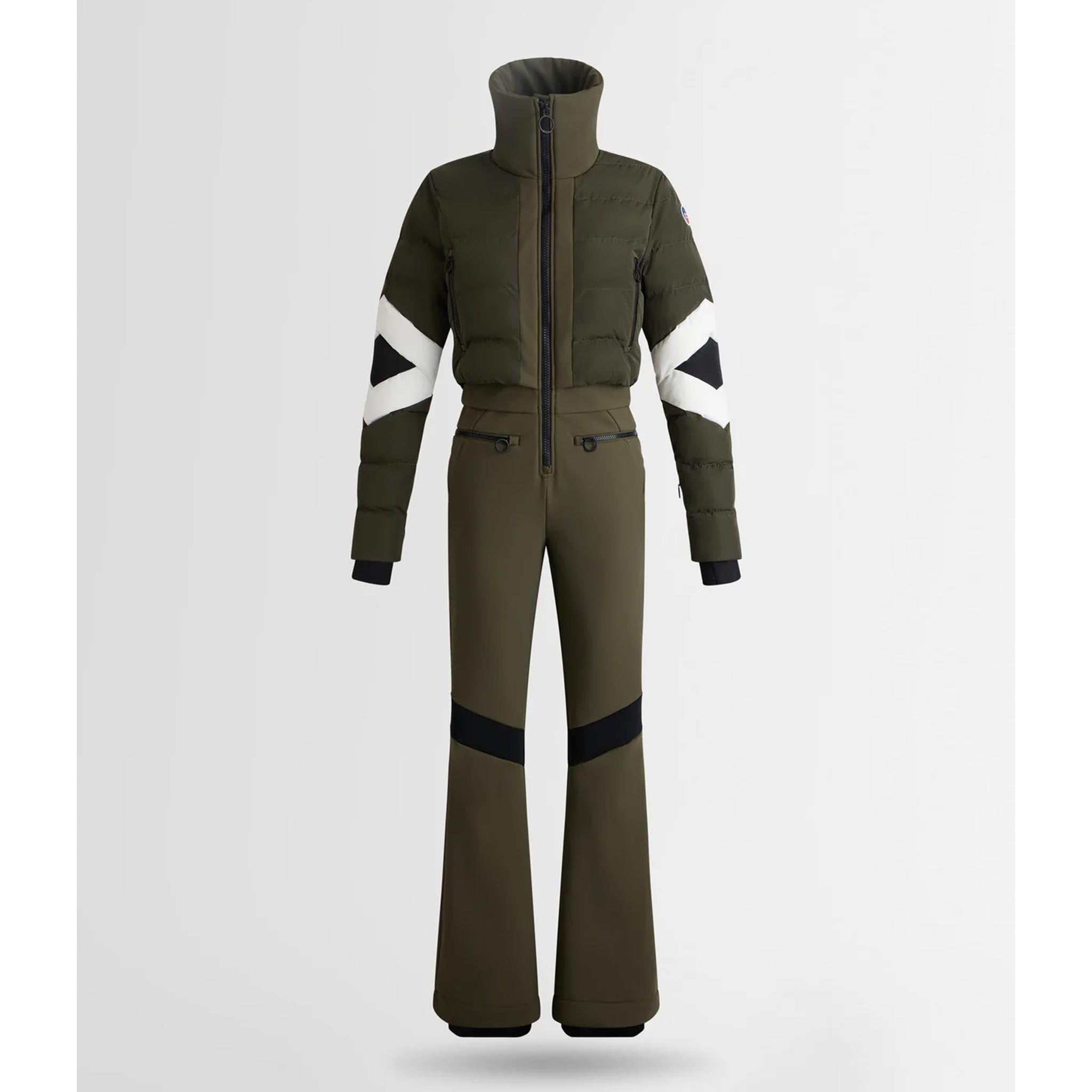 Clarisse Ski Suit in Moss Green