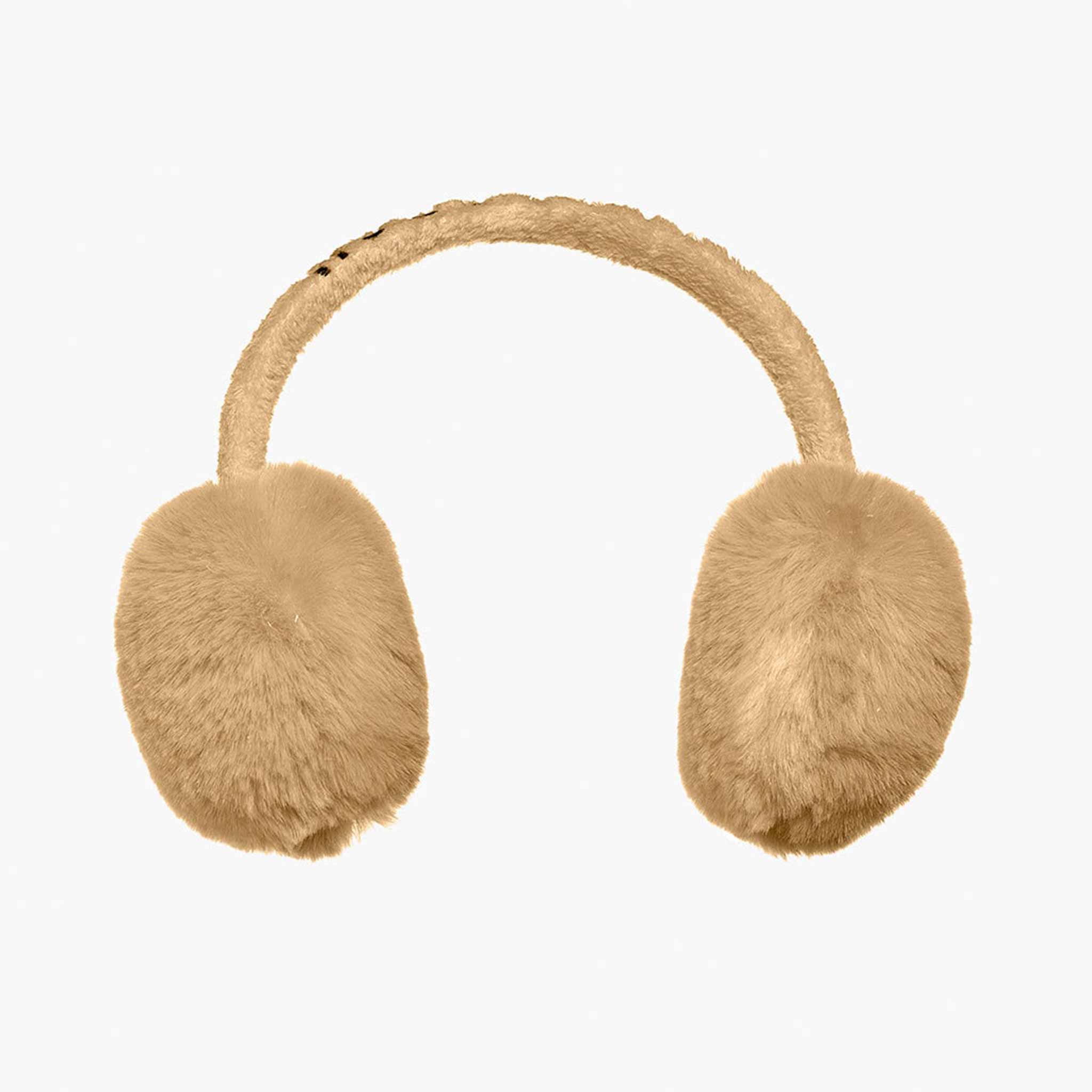 Fluffy Earwarmers in Caramello