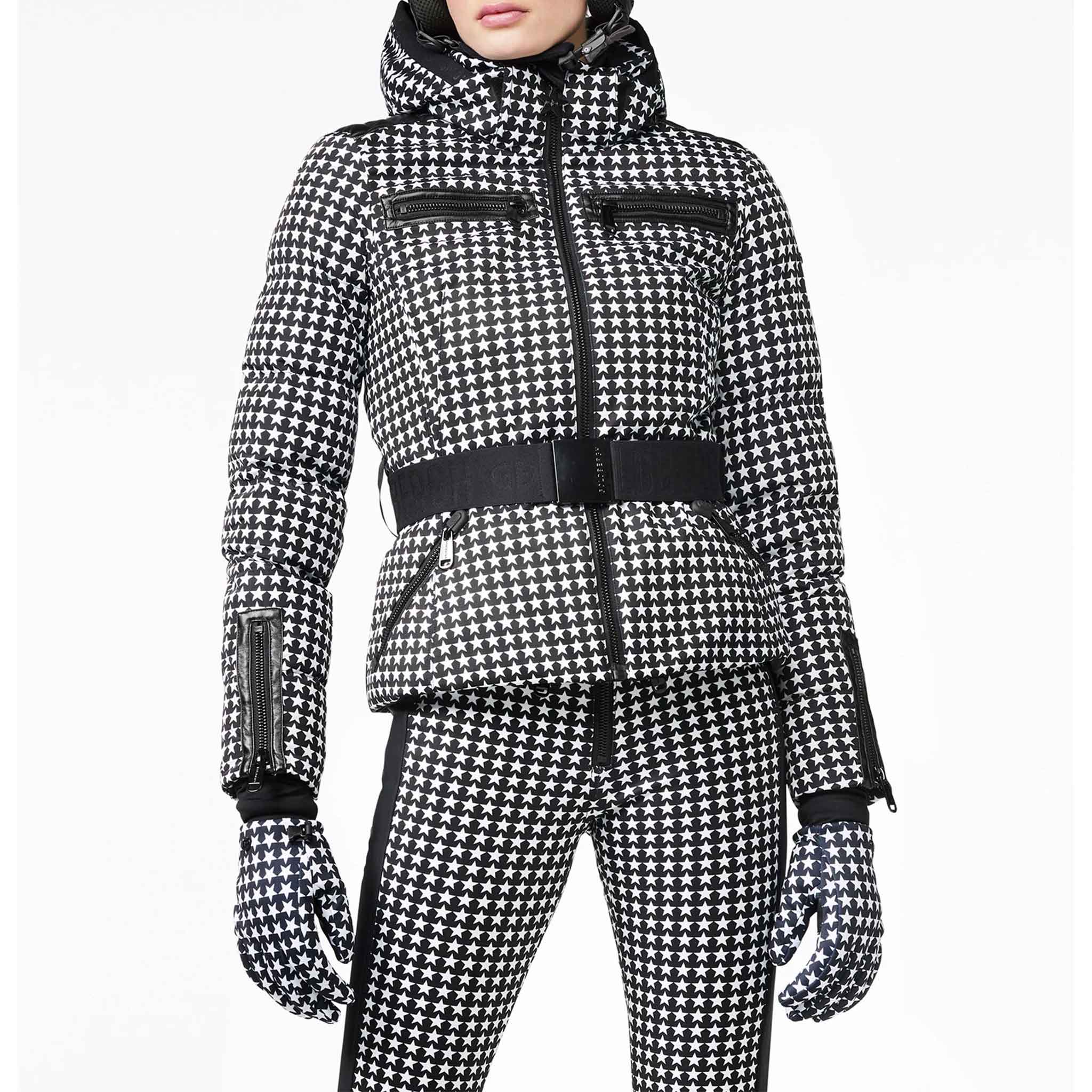 Galaxy Ski Jacket in Black/White