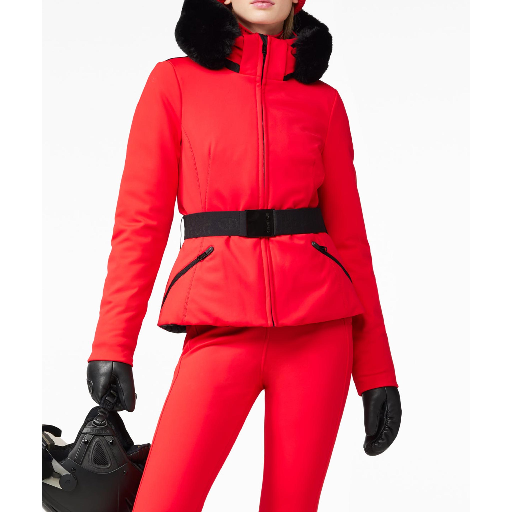 Hida Ski Jacket in Flame Red