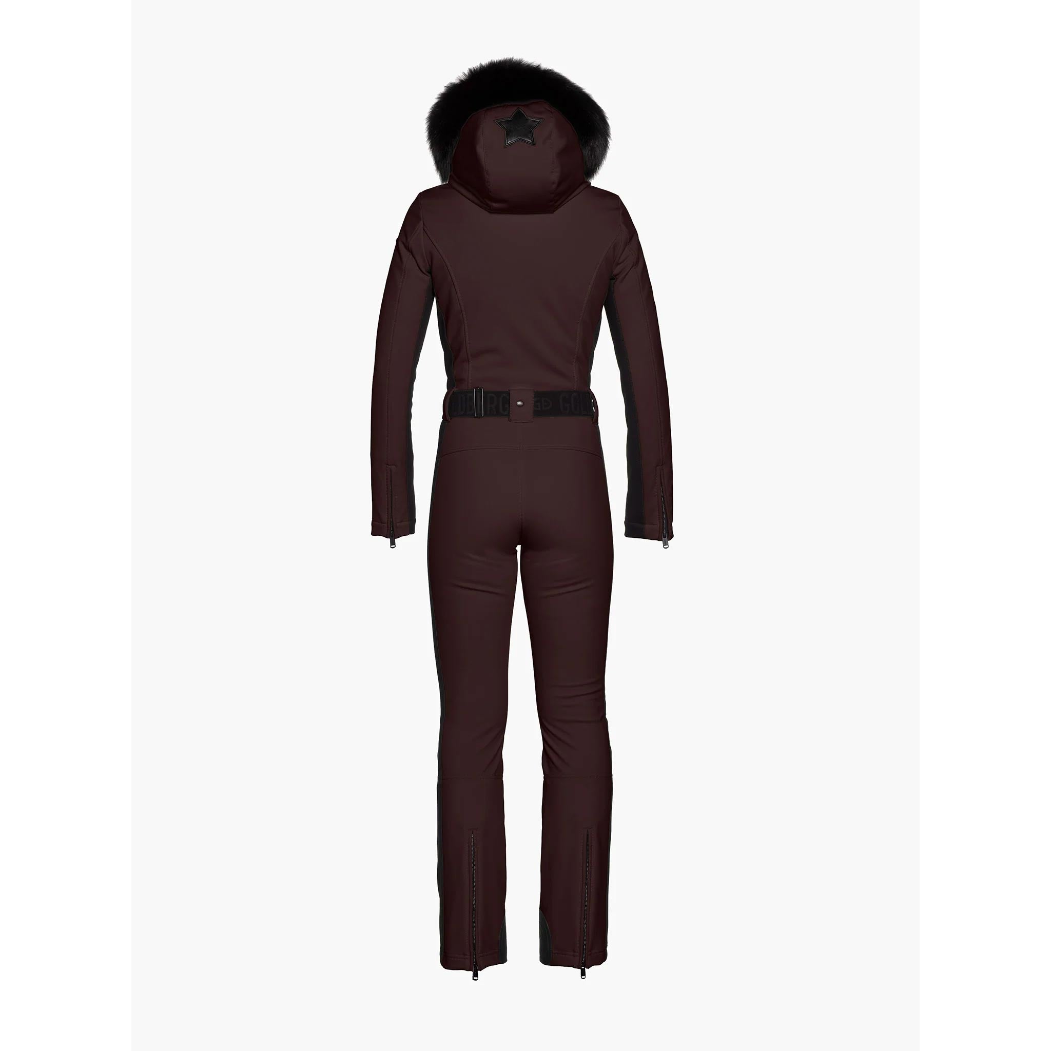 Parry Ski Suit in Dark Brown