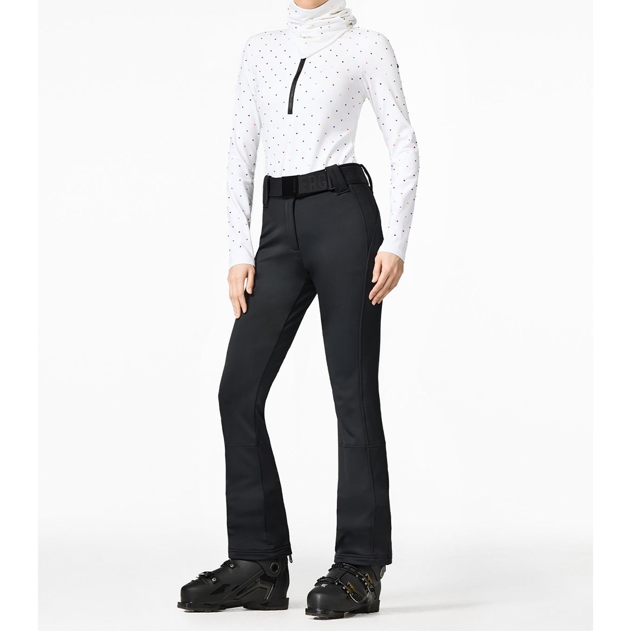 Pippa Longer Length Ski Pants in Black