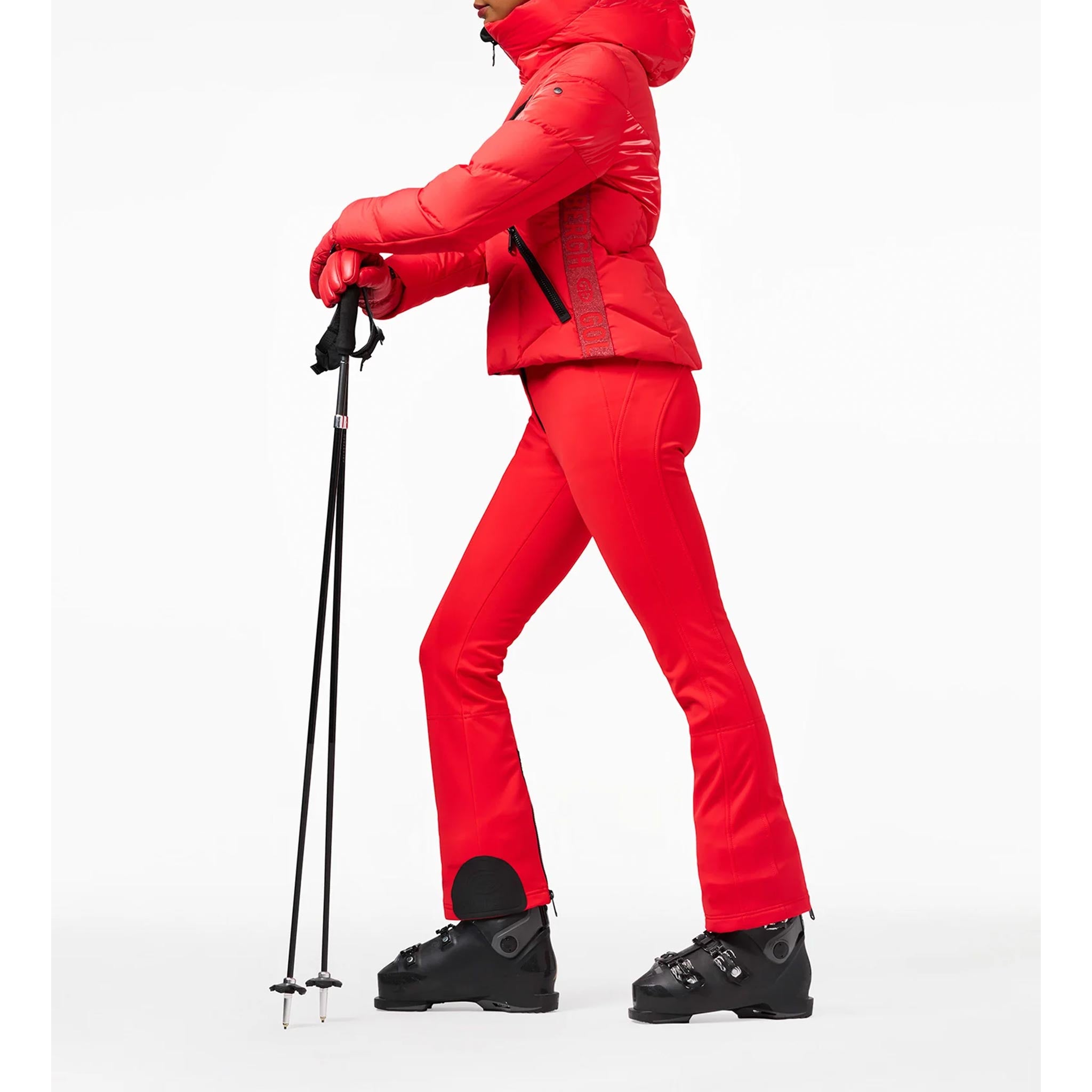 Pippa Ski Pants in Flame Red