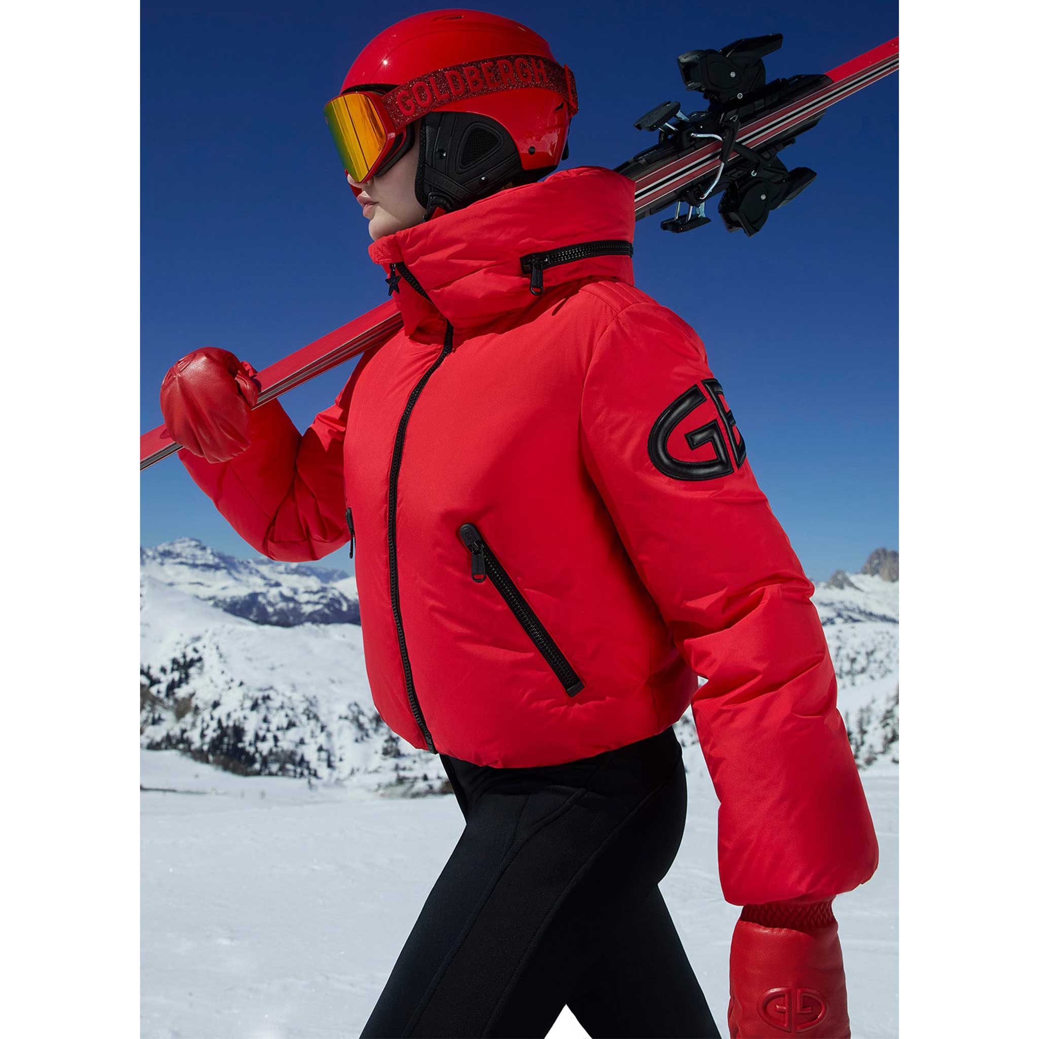 Porter Ski Jacket in Flame Red