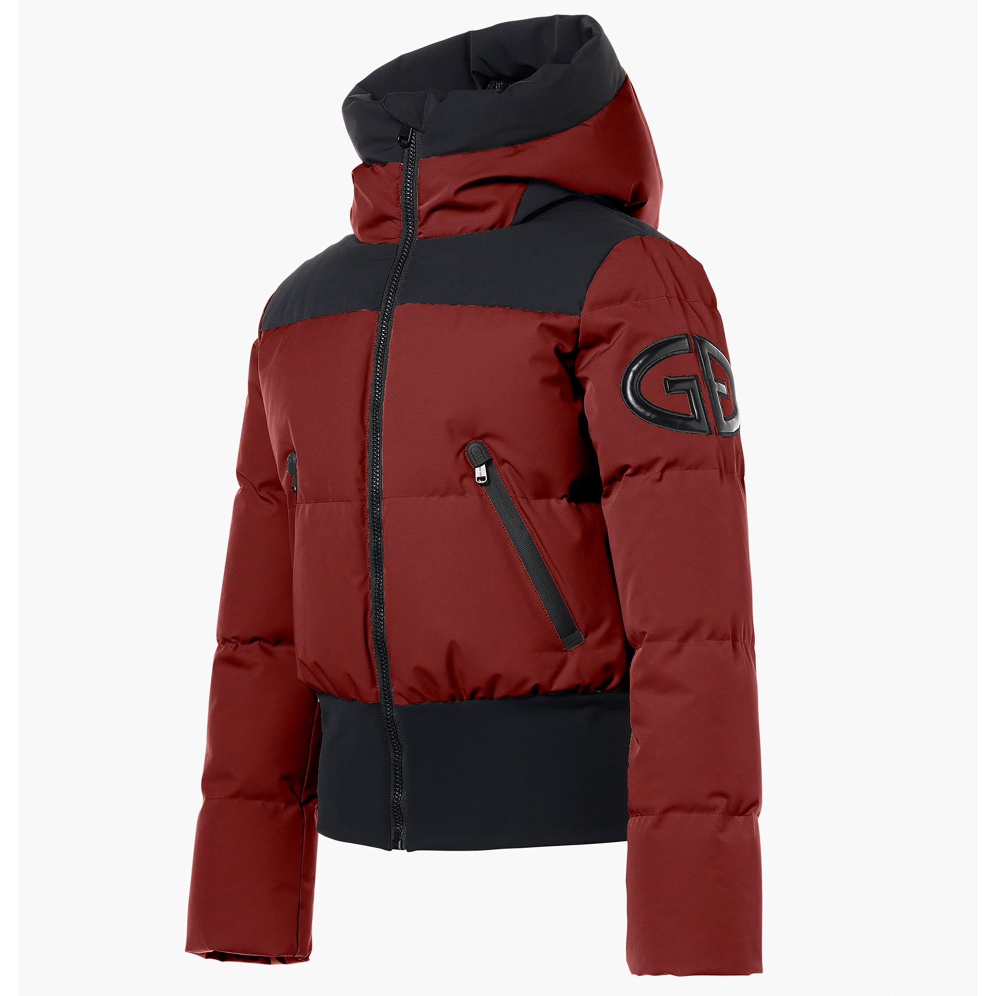 Village Ski Jacket in Vino Rosso