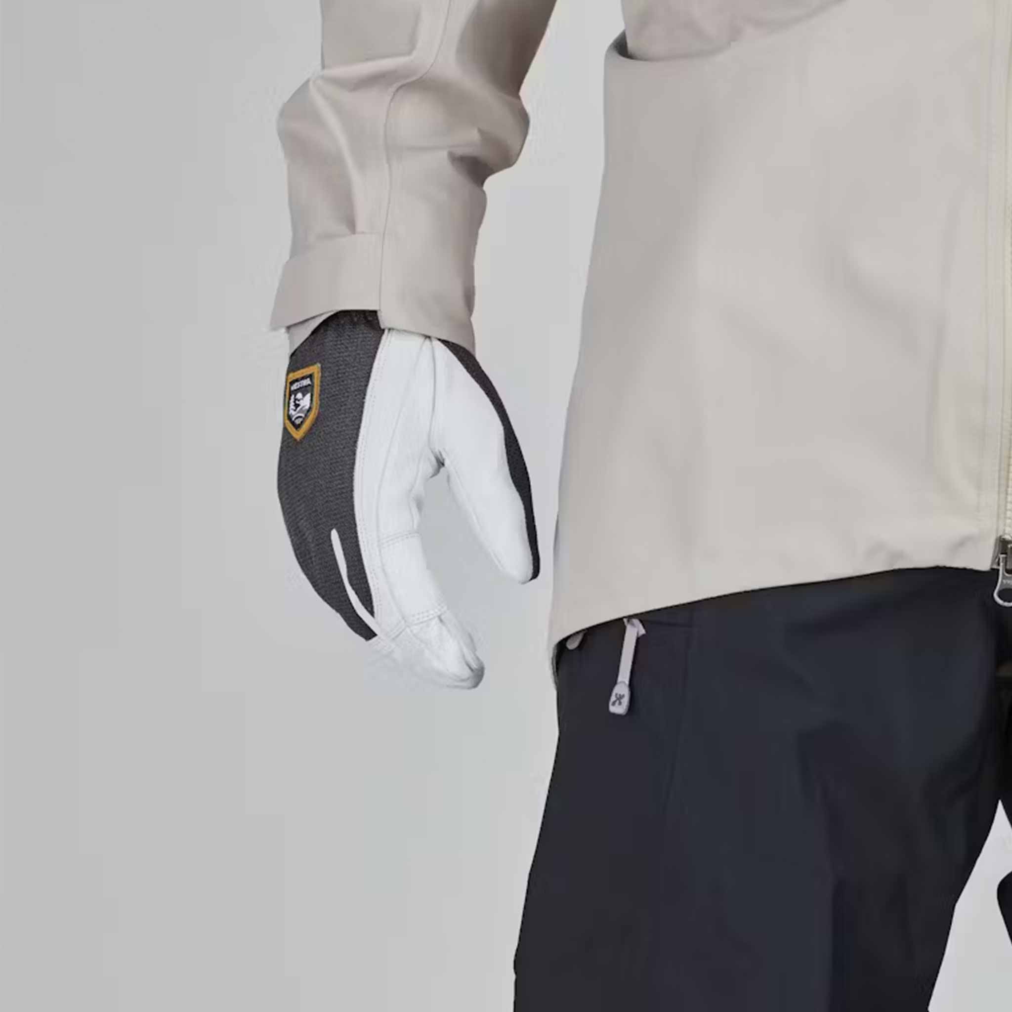 Army Leather Patrol Gloves in Charcoal