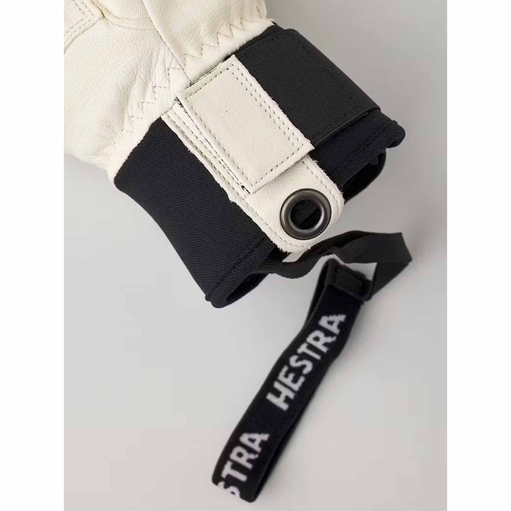 Leather Fall Line Gloves in Almond White