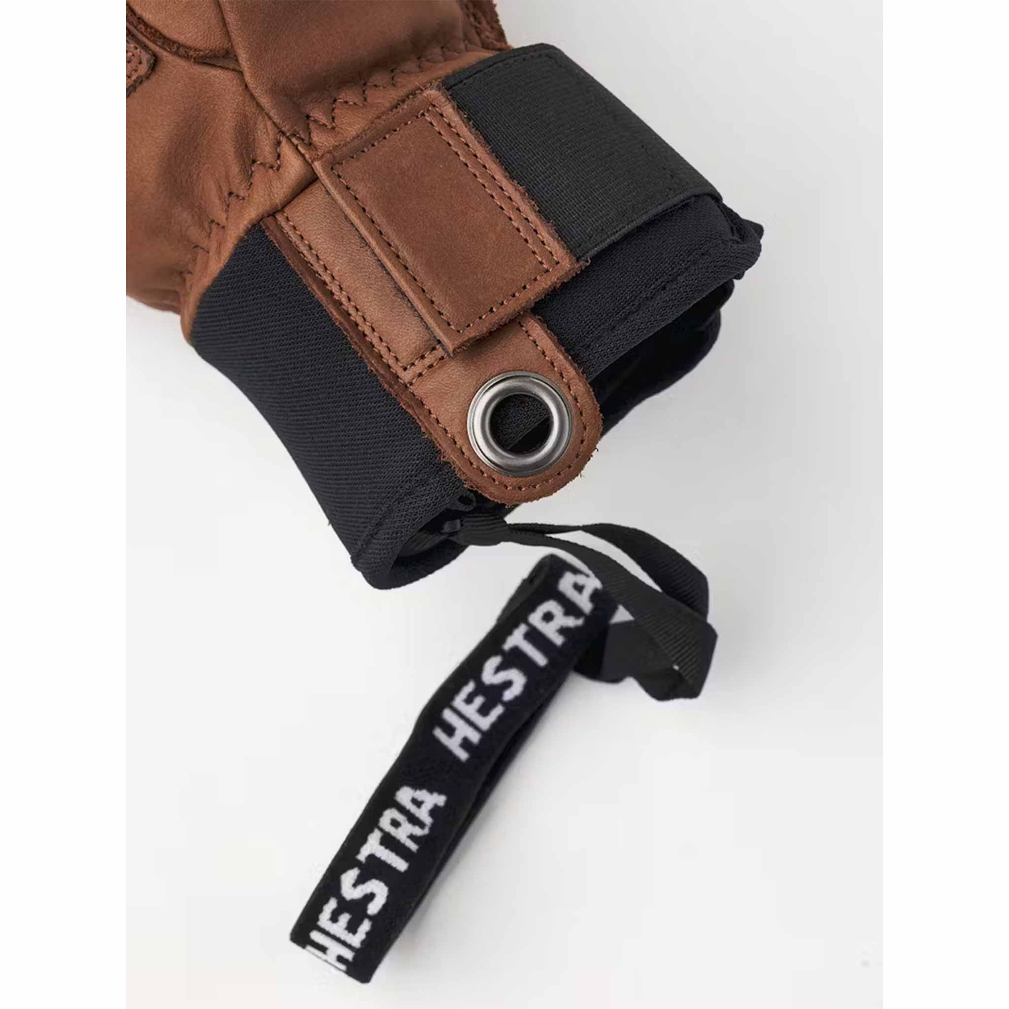 Leather Fall Line Gloves in Brown