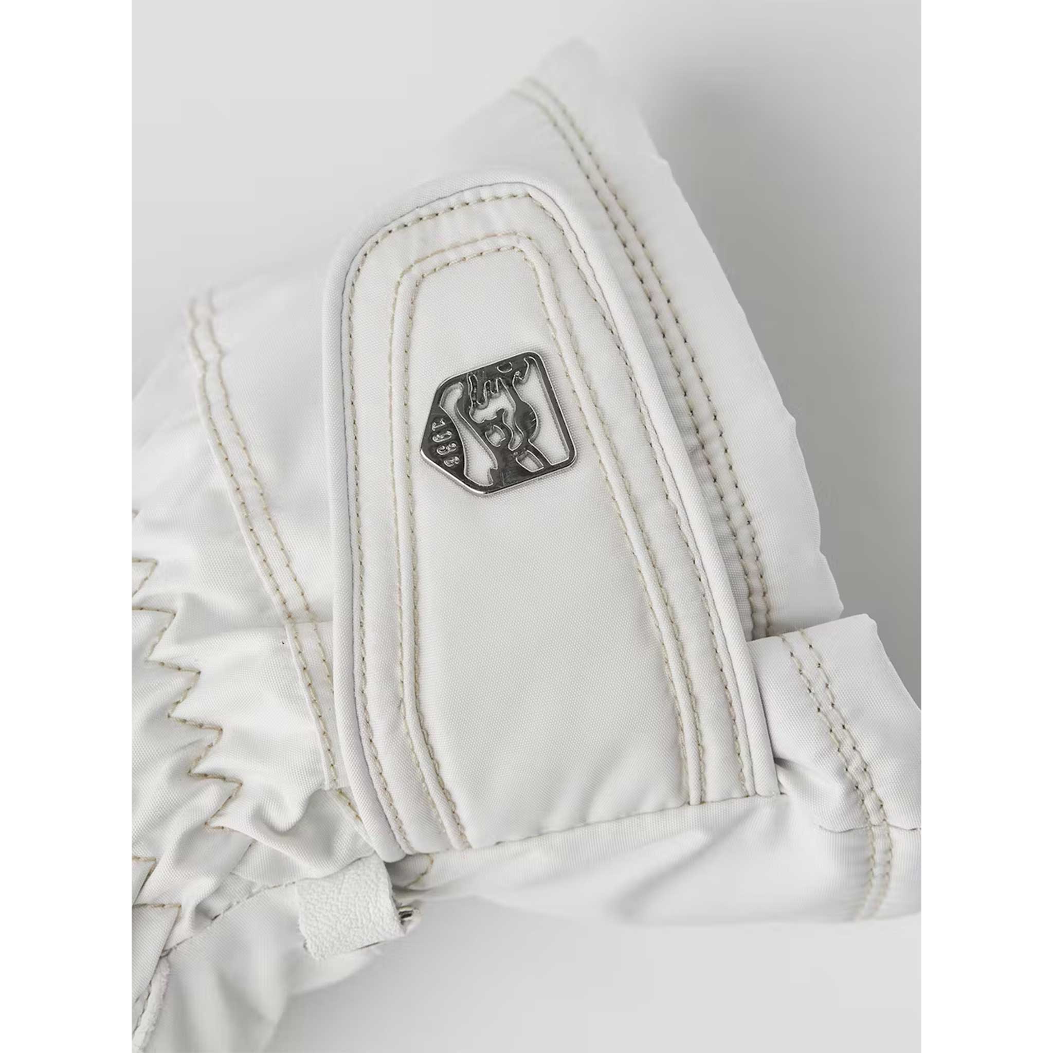 Primaloft Leather Gloves in Ivory