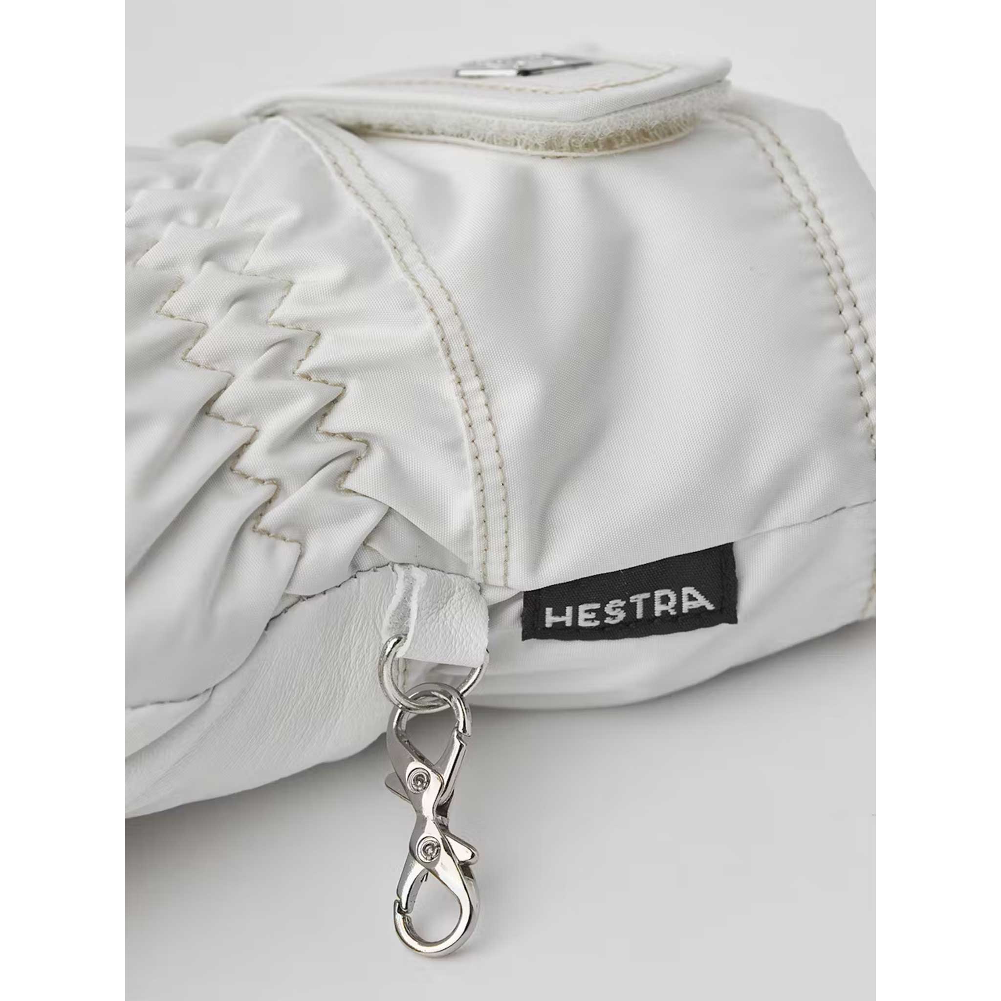 Primaloft Leather Gloves in Ivory