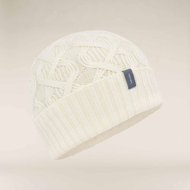 Merino Cable Knit Beanie in Undyed - London Ski Co.