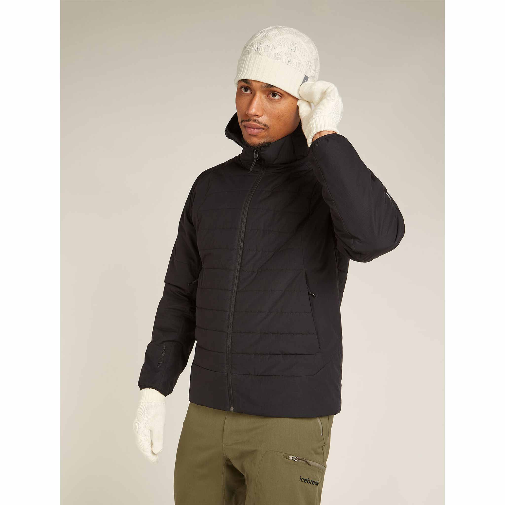 Merino Cable Knit Beanie in Undyed - London Ski Co.