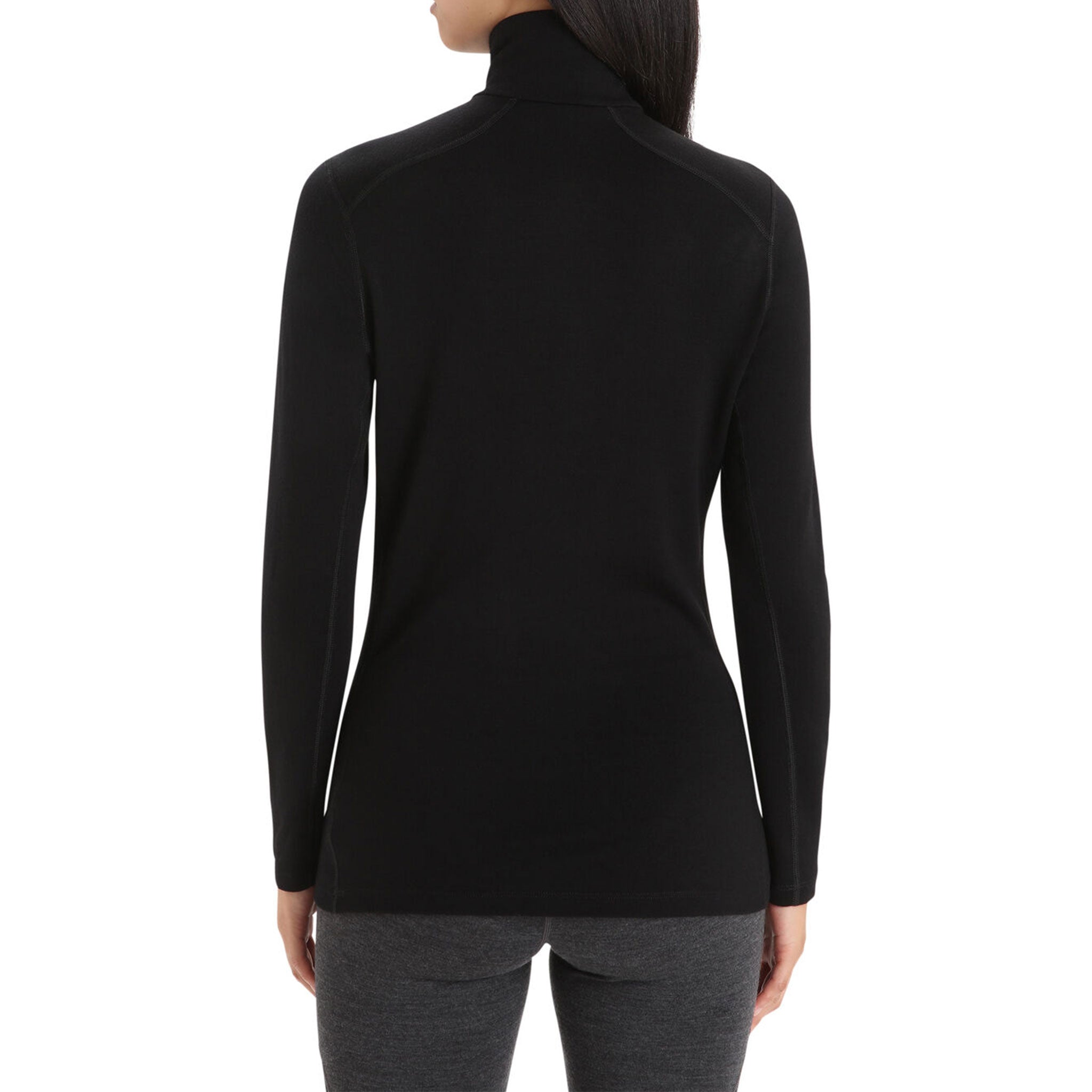 W Tech 260gm Half Zip in Black