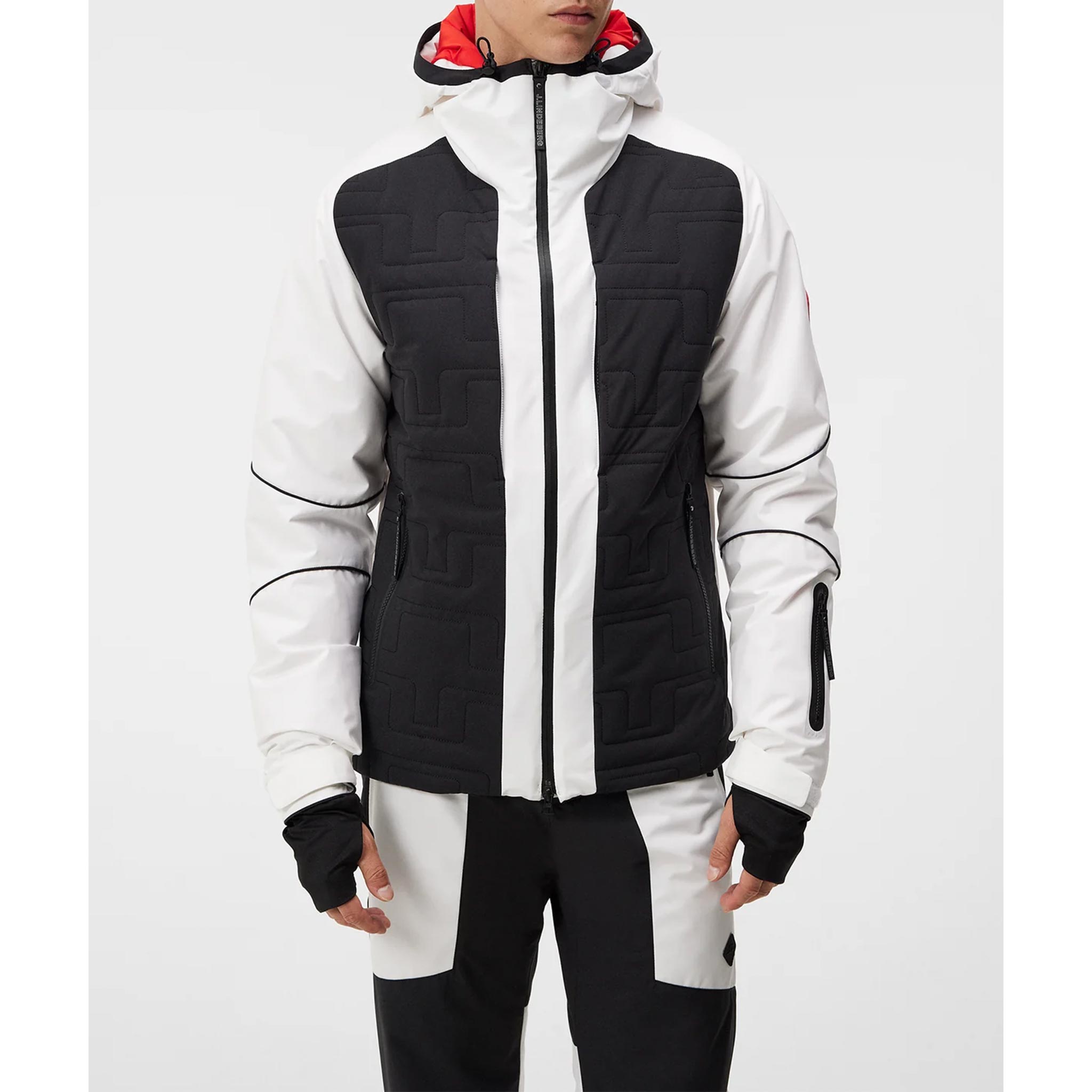 Brush Hybrid Ski Jacket in Black