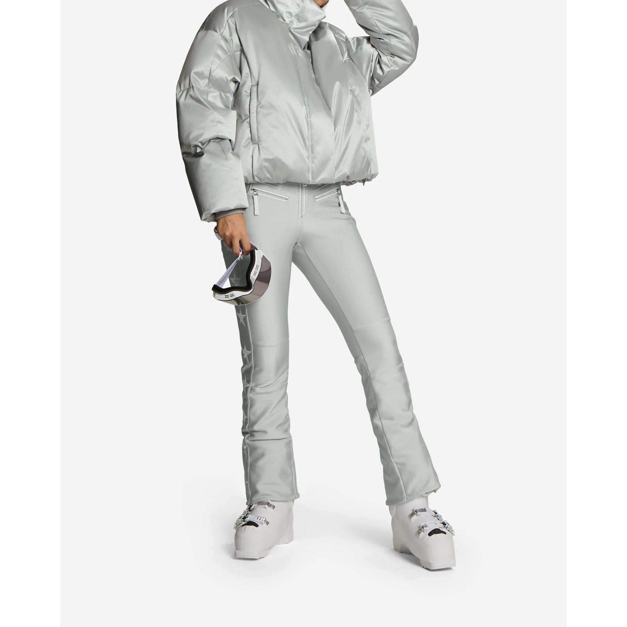 Tiby Ski Glam Pants in Silver