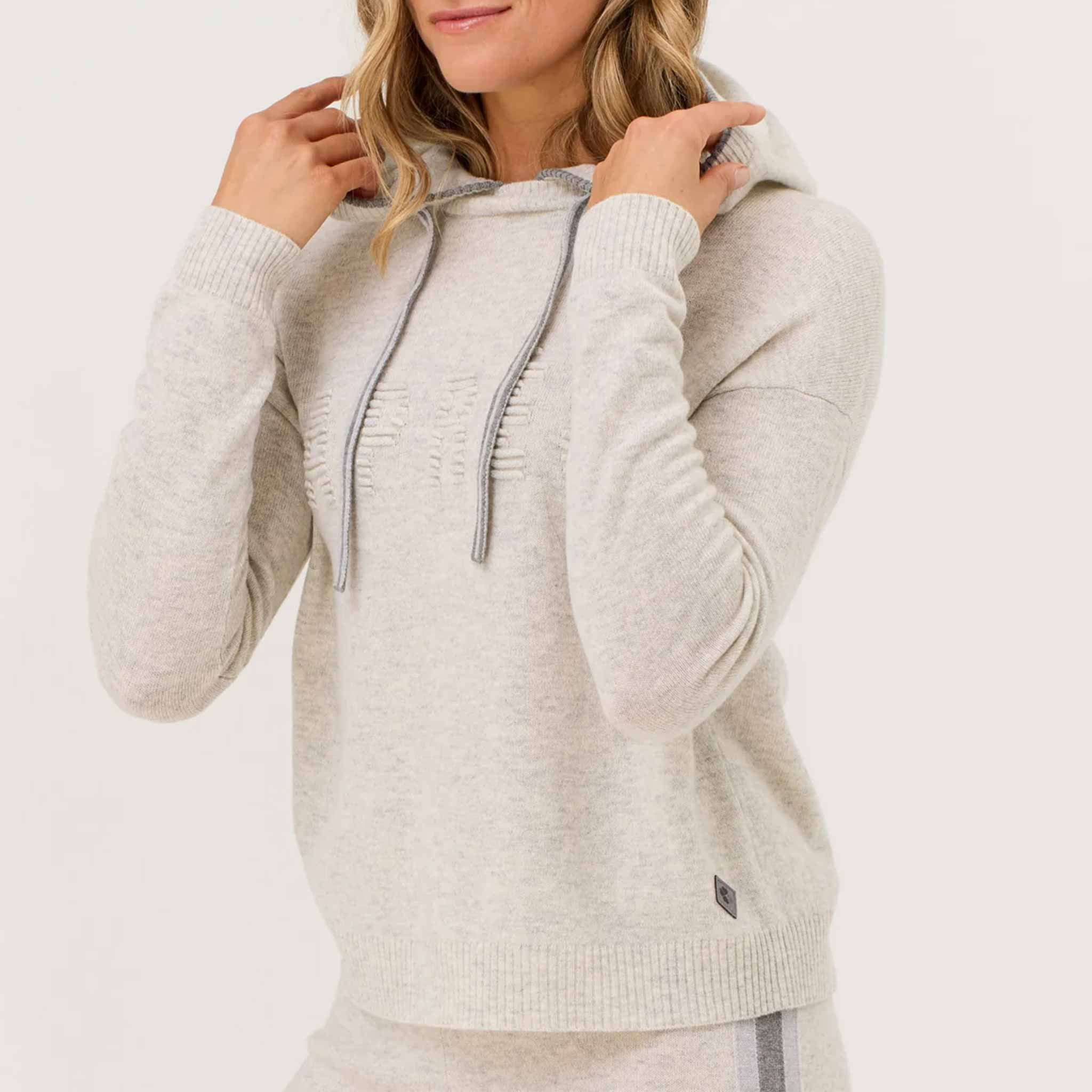 Apres Hooded Sweater in Off White