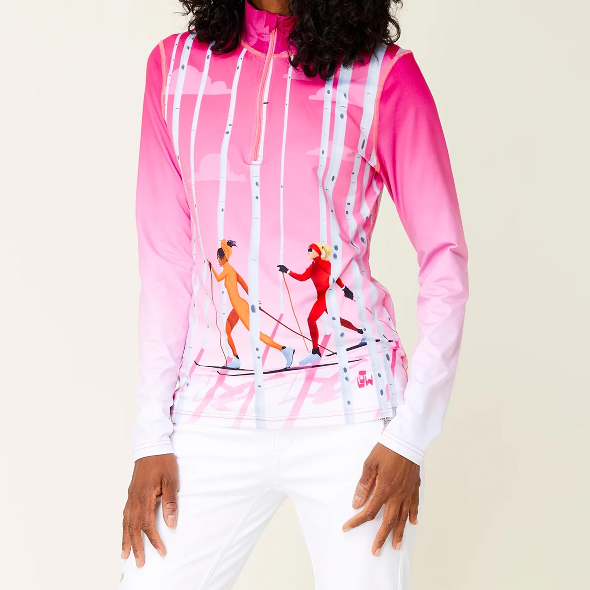 Aspen Journey Quarter Zip in Pink